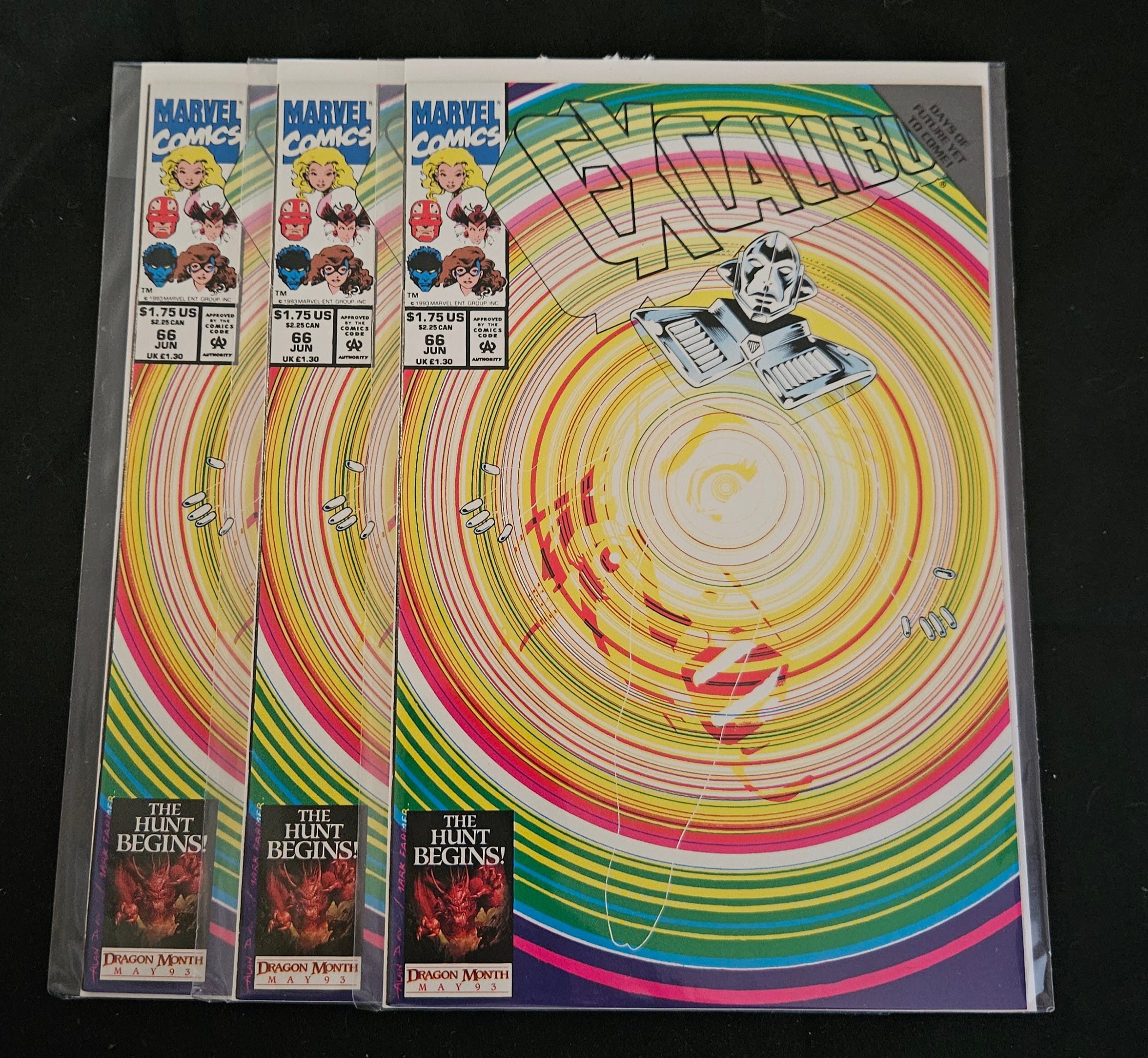 Marvel Excalibur #66 Comic Book (September 1993) - The Promethean Exchange - Near Mint Condition - Collectible Marvel X-Men Series - Perfect for Comic Collectors & Marvel Fans