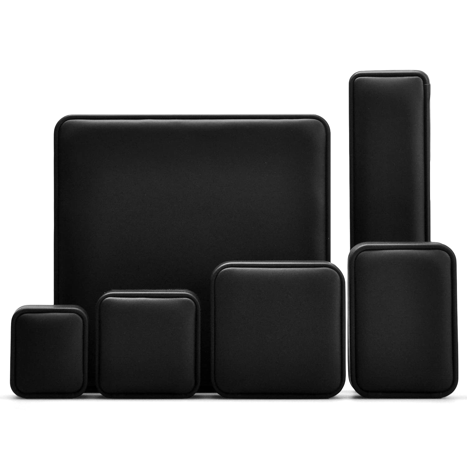Premium Black PU Leather Earrings Gift Box with Microfiber Interior - Elegant Jewelry Storage for Studs, Hoops & Dangle Earrings - Perfect for Gifting, Travel & Organizing Jewelry Collection