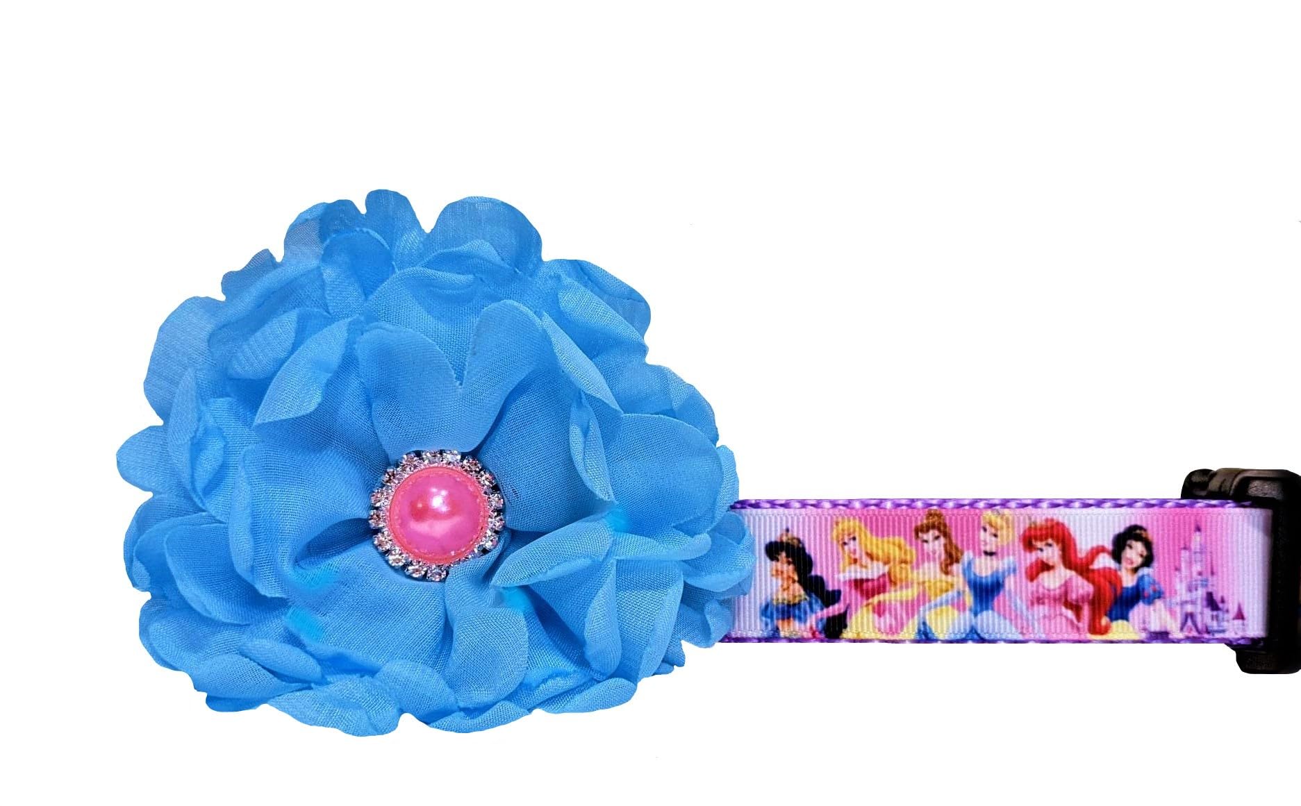 Disney Princess Dog Collar - Sparkle Rhinestone Pet Collar for Small Dogs, Adjustable & Comfortable - Perfect for Costume Parties, Dress Up & Daily Walks