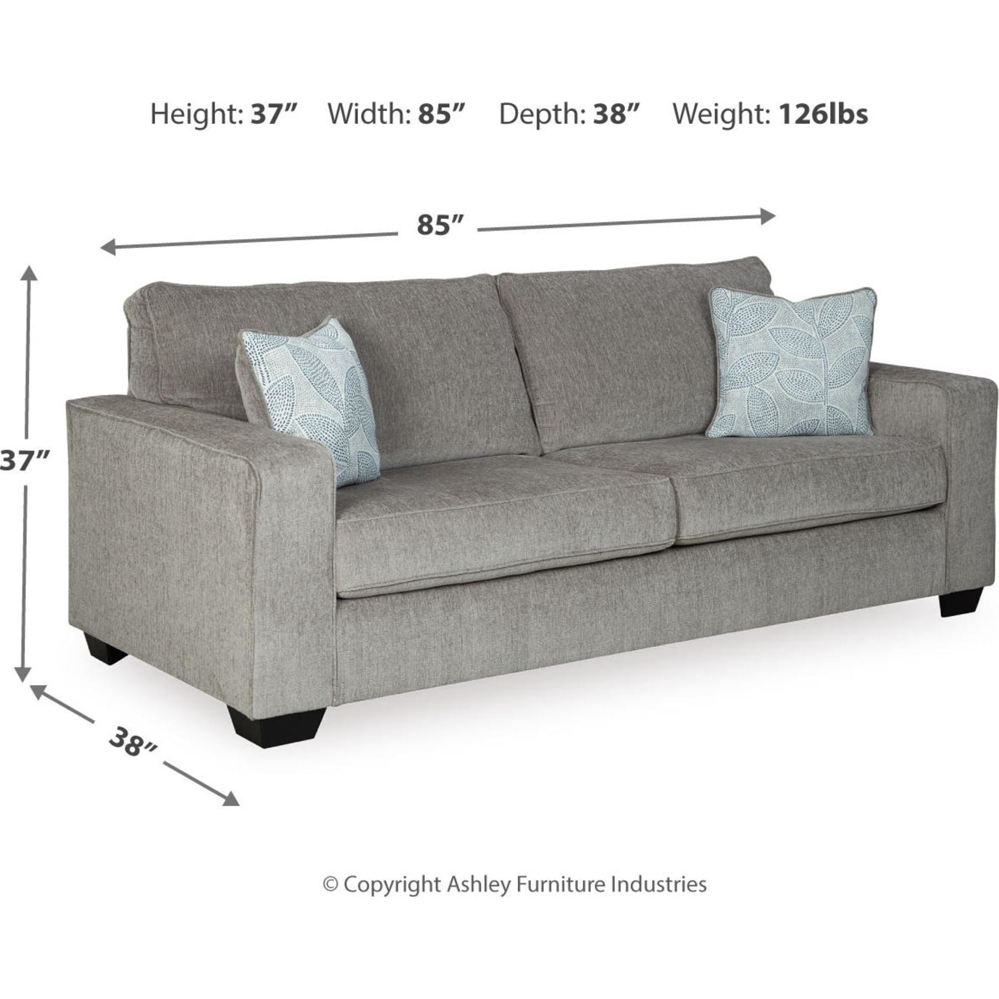 Altari Sofa - Modern Comfortable Living Room Couch for Home & Office | Perfect for Relaxing, Entertaining & Small Spaces
