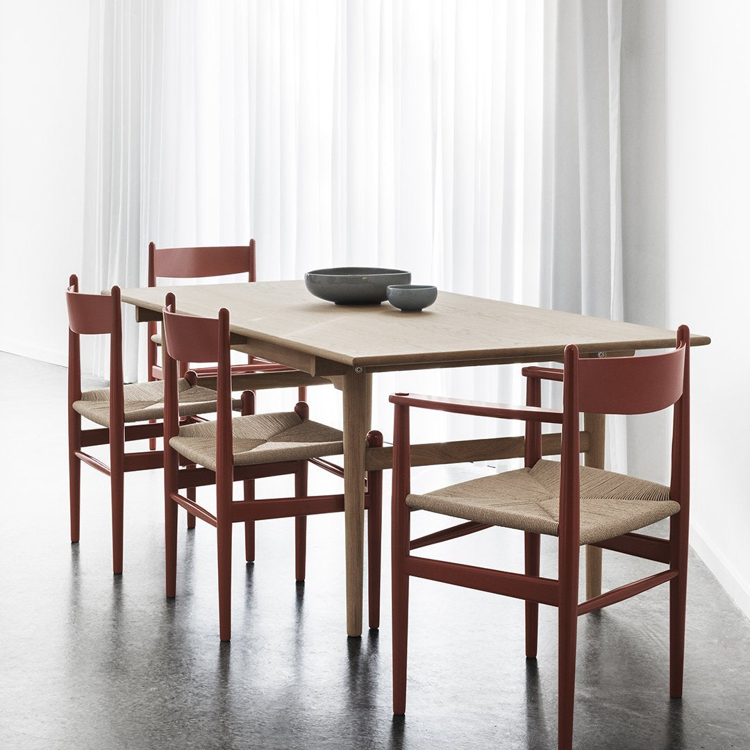 Carl Hansen & Son Wegner CH36 Chair - Mid-Century Modern Dining Chair, Solid Wood & Paper Cord Seat - Perfect for Dining Room, Kitchen, or Office Workspace