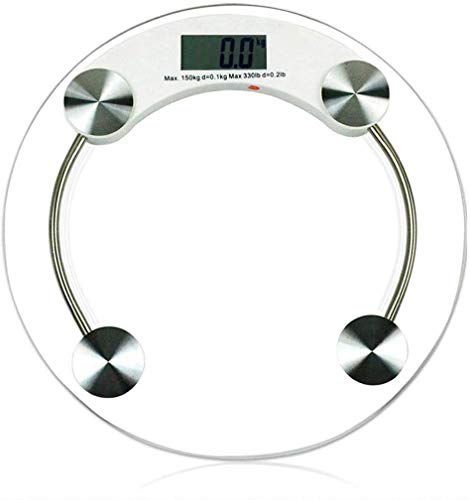 Digital Bathroom Scale - High Precision Body Weight Scale with Tempered Glass Platform for Home Use | Perfect for Weight Loss, Fitness Tracking & Health Monitoring