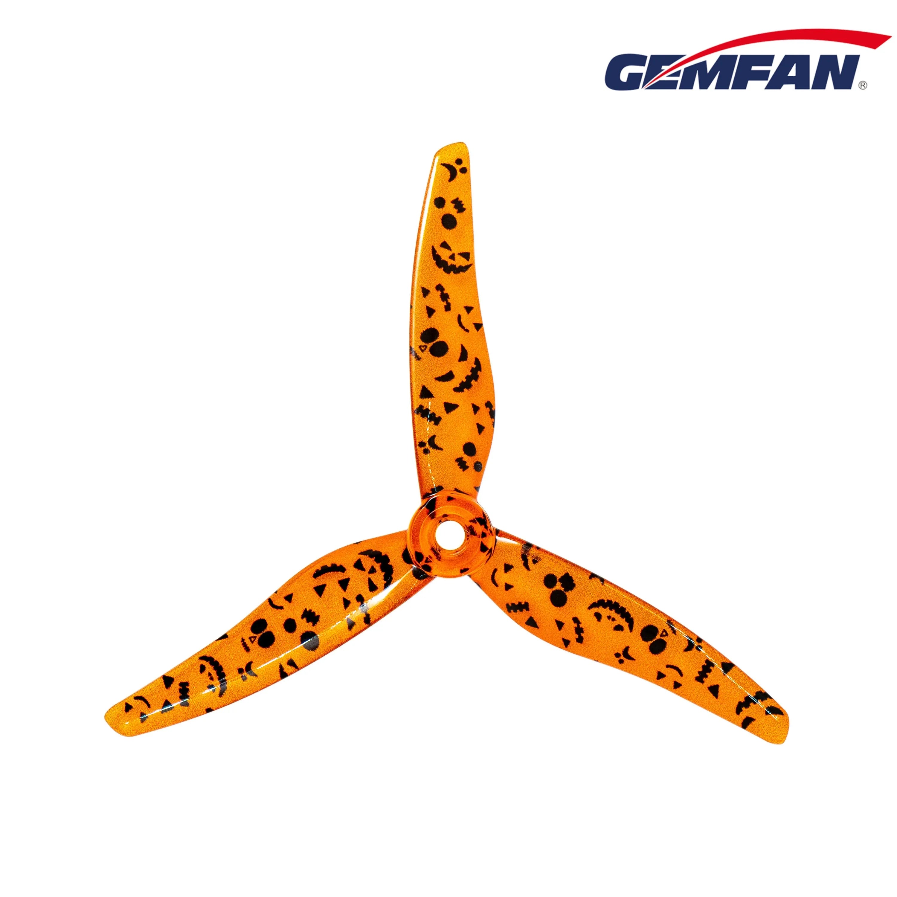 Gemfan Halloween 51466 V2 3-Blade Propeller - 12 Pack - Durable ABS Plastic for FPV Drones, Quadcopters, and RC Aircraft - Perfect for Racing, Freestyle Flying, and Aerial Photography