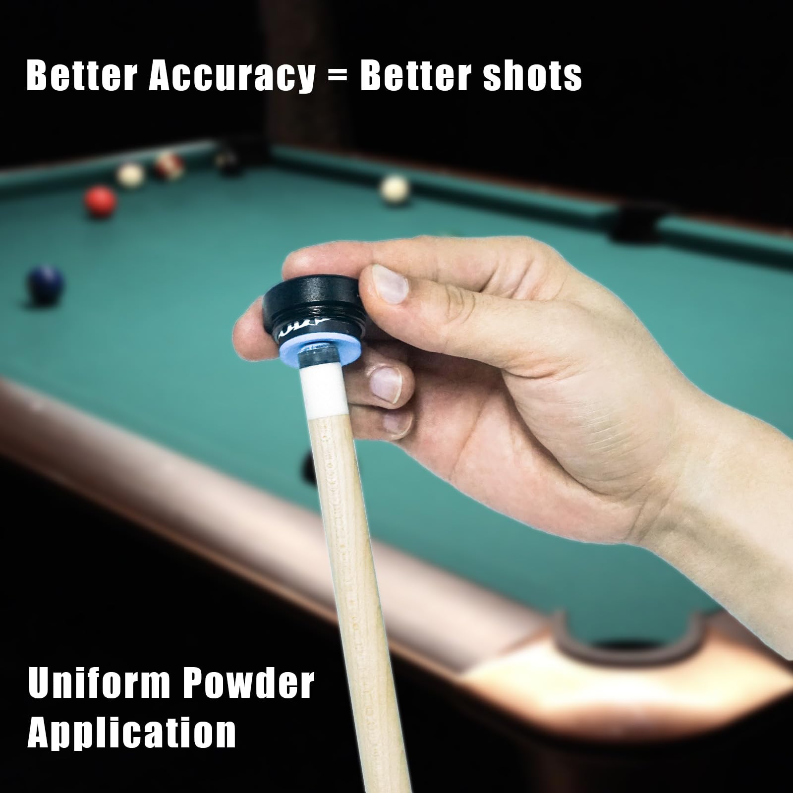 Magnetic Pool Chalk Holder - Portable Round Chalk Cube Case for Billiard Cue Tips | Durable Snooker & Pool Table Accessories | Perfect for Home Game Rooms, Bars, and Professional Tournaments