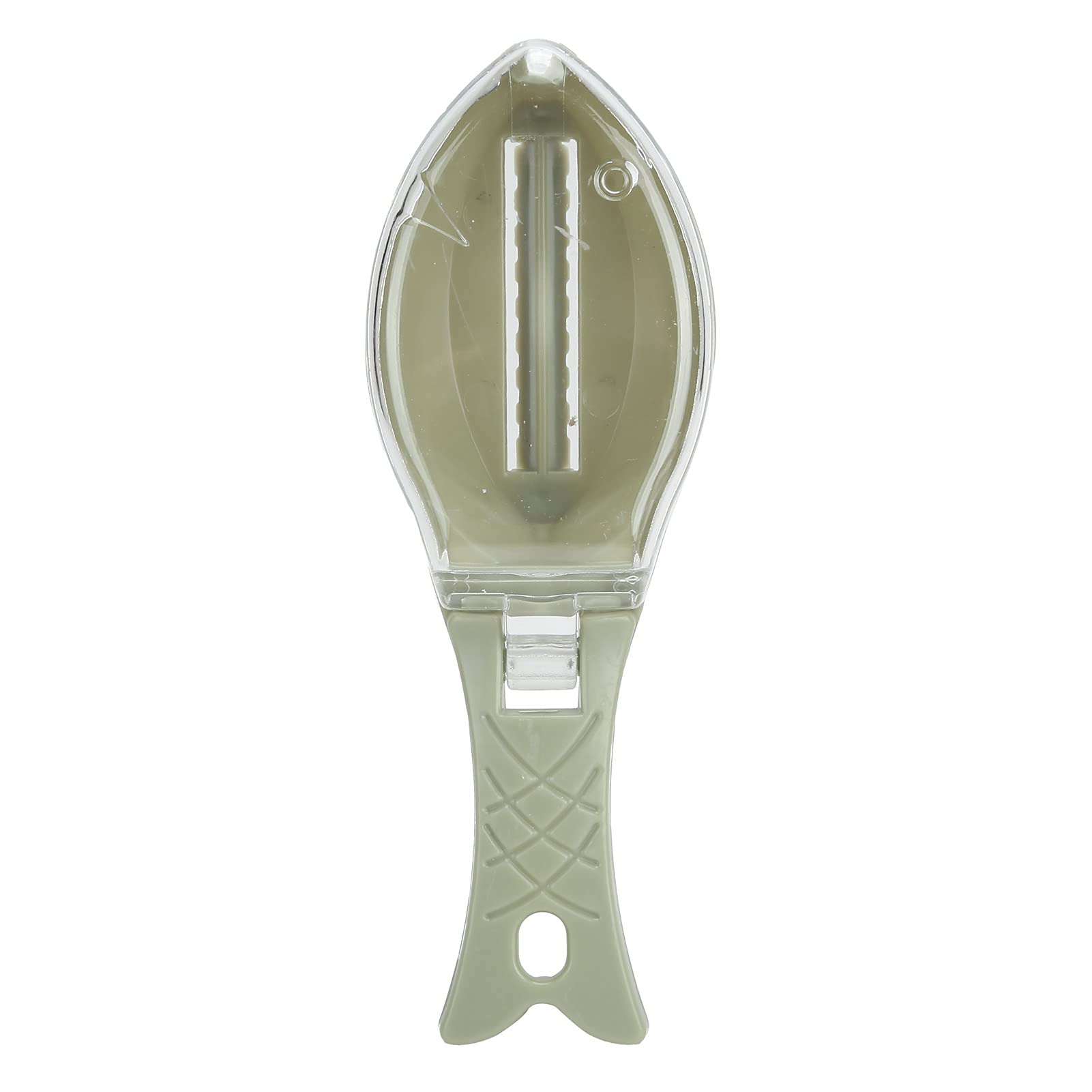 Efficient Fish Scale Scraper - Manual Kitchen Tool for Quick Fish Descaling | Perfect for Home Cooking, Seafood Prep & Outdoor Fishing (Green)