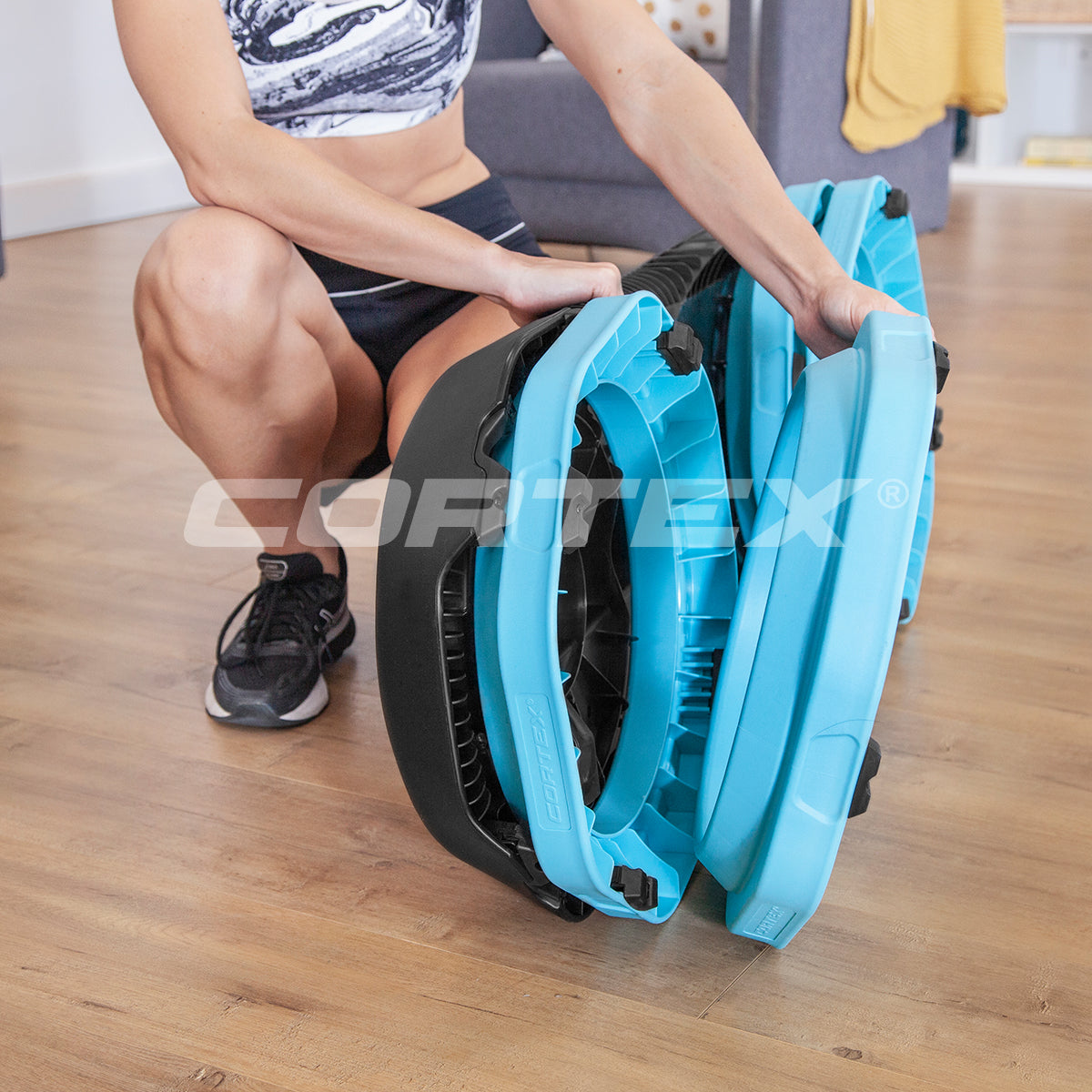 CORTEX 3-Level Adjustable Aerobic Step Platform - Perfect for Home Workouts, Gym Training & Fitness Classes