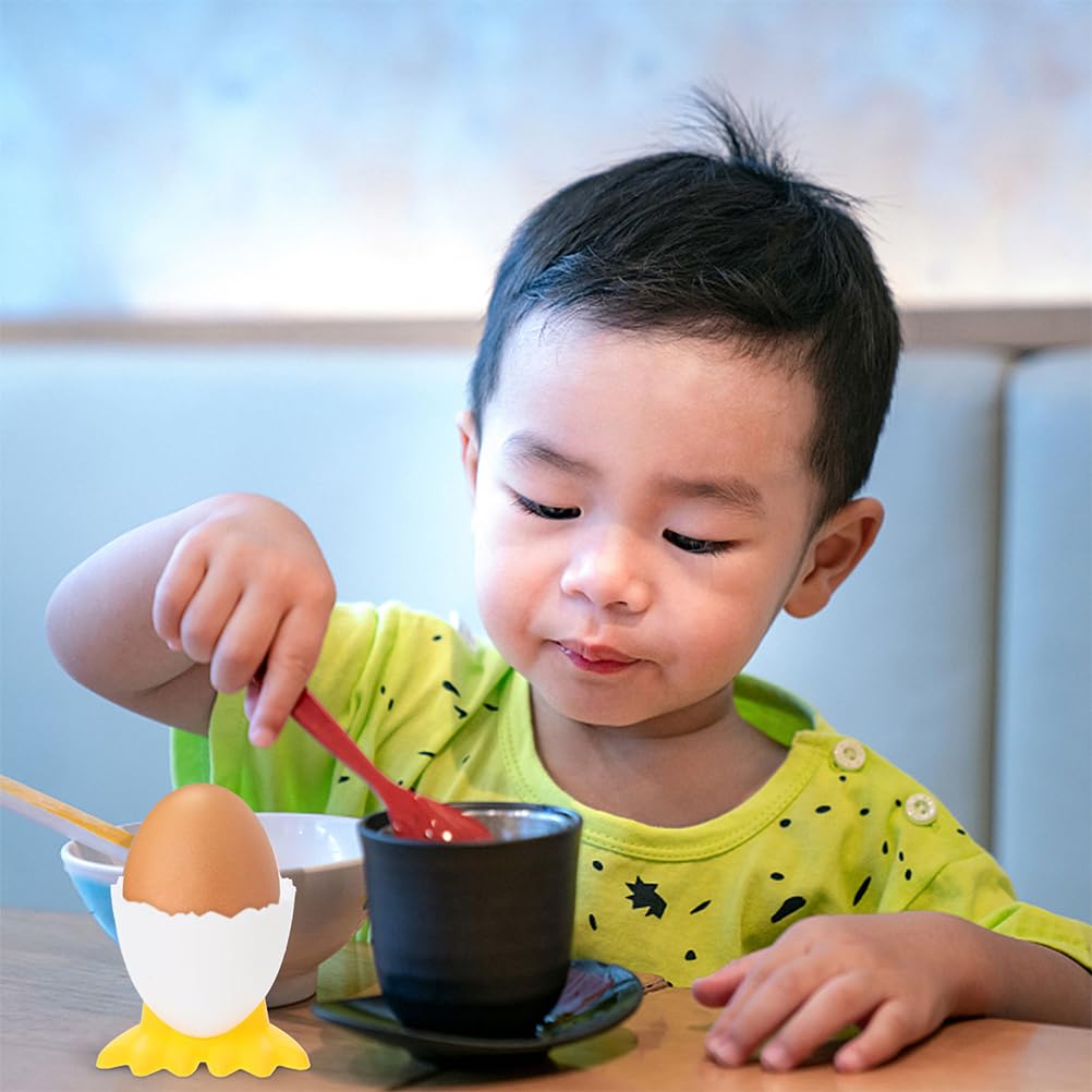 Bestoyard 12-Piece Plastic Egg Holder Set - Boiled Egg Cups, Easter Egg Display Stand, Chicken Feet Mold for Kids - Perfect for Breakfast, Party Serving & Easter Decorations