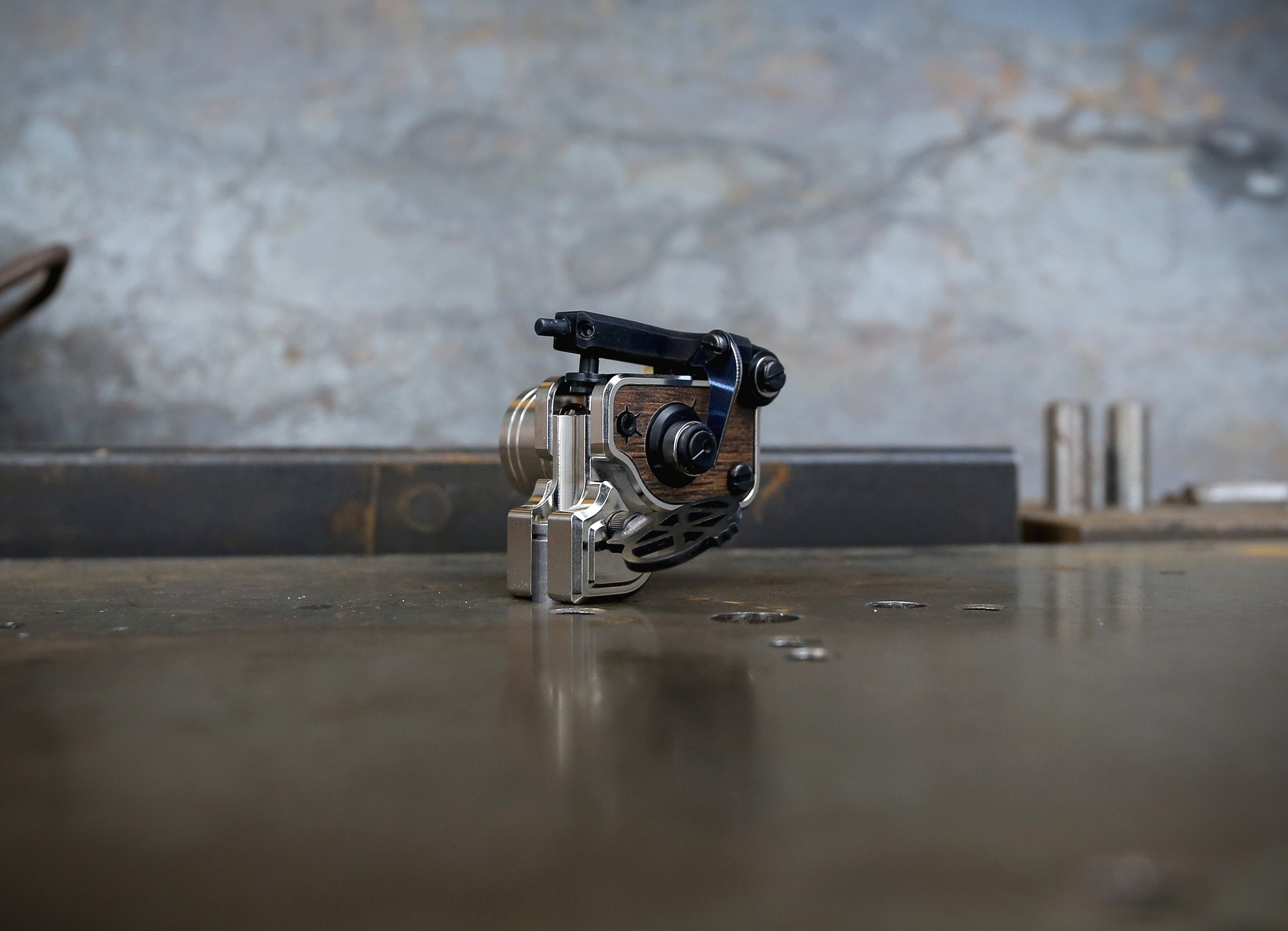 Dan Kubin Sidewinder v7.5 Polished Nickel Faucet with Oak Handle - Perfect for Modern Kitchen & Bathroom Sink Installation