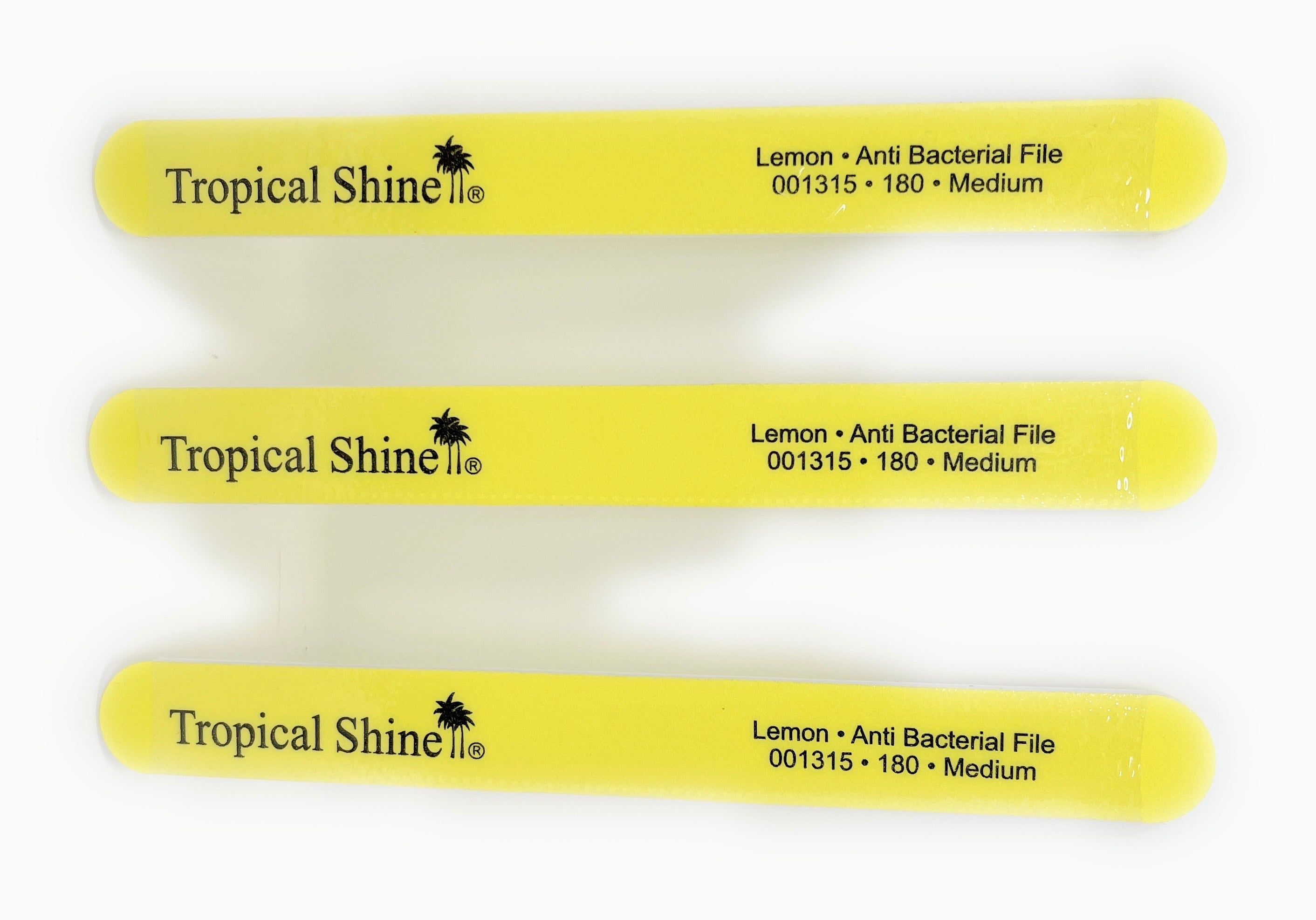 Premium 180 Grit Yellow Flash Nail Files - 3 Pack Tropical Shine Nail Boards for Professional Manicures & Pedicures | Perfect for Home Salons, Travel Kits & DIY Nail Care