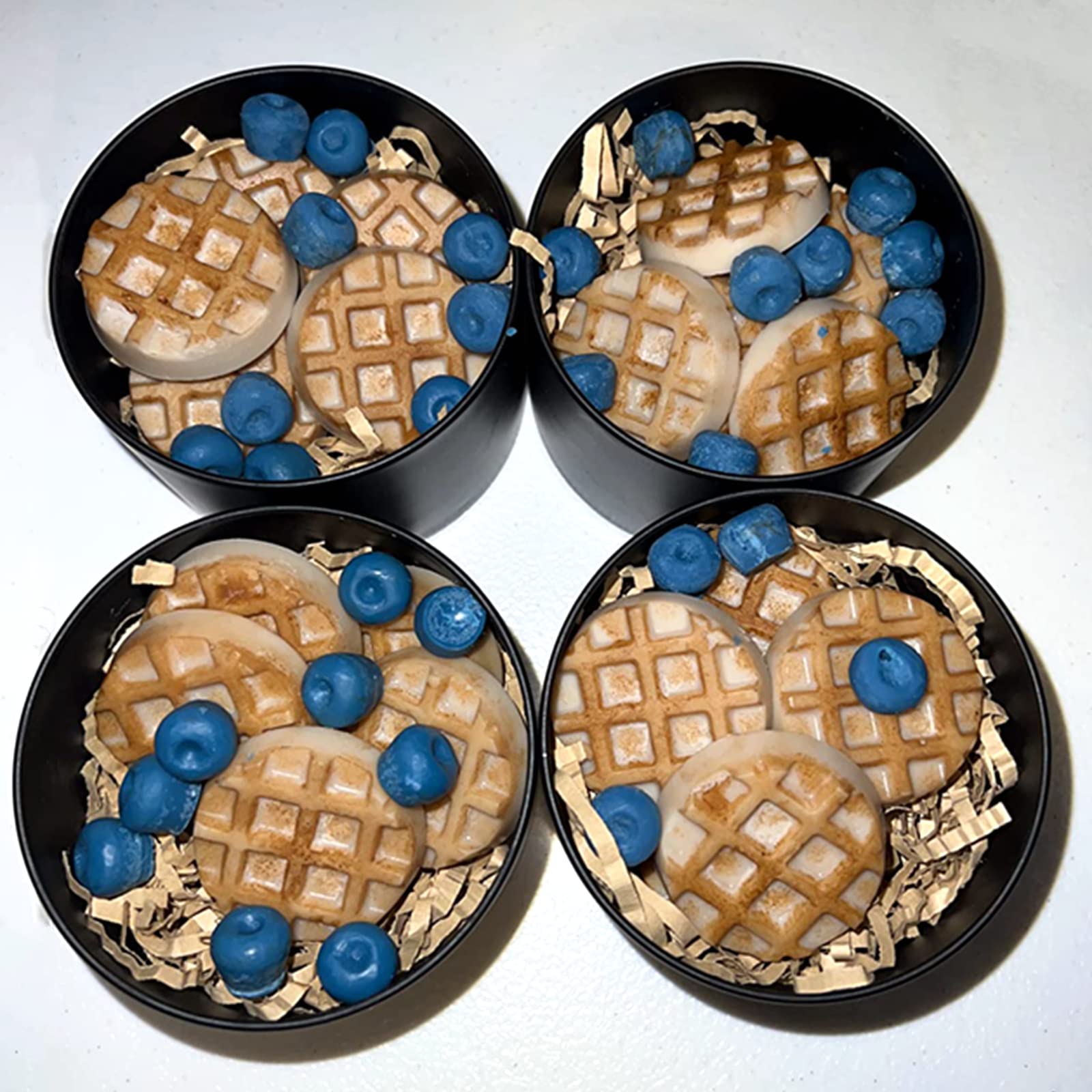 Non-Stick Silicone Waffle Mold Set - 2PCS 18/20 Cavity Mini Waffle Maker for Baking, Cake, Cookie & Chocolate - Perfect for Home Kitchen, Party Desserts & DIY Snacks
