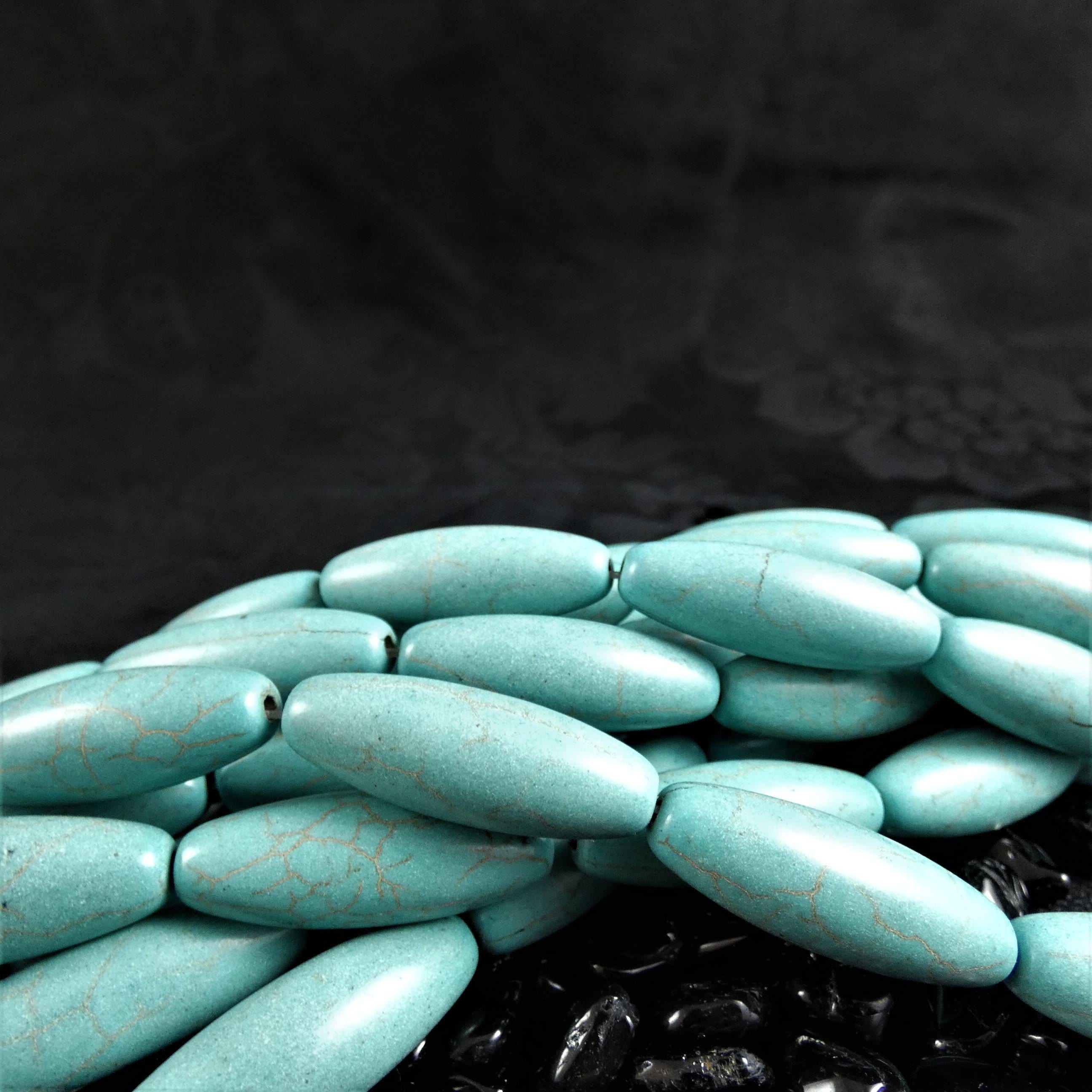 Natural Blue Howlite Beads Strand - 8mm Round Gemstone Beads for Jewelry Making, DIY Bracelets & Necklaces - Healing Crystal for Stress Relief & Meditation (Various Dyed Colors) - Perfect for Spiritual Gifts, Yoga Accessories & Boho Fashion