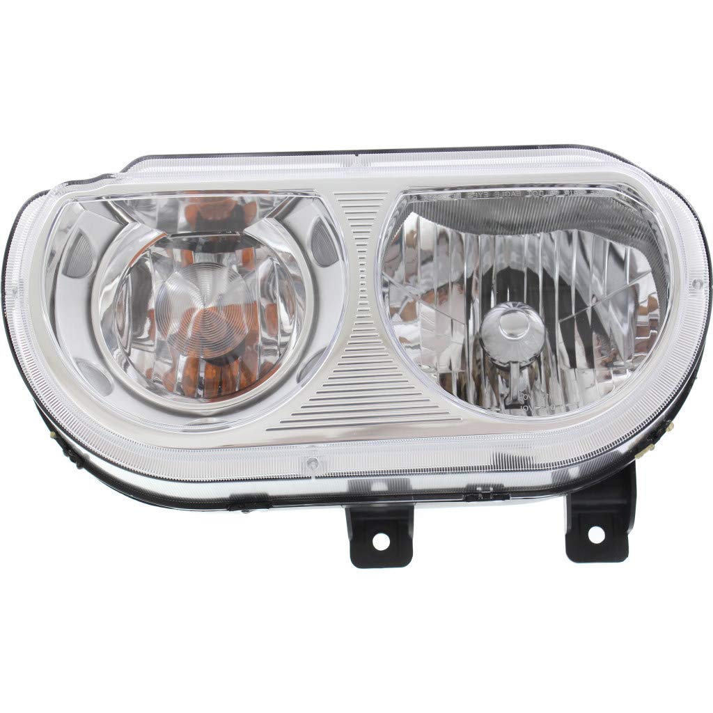 2008-2014 Dodge Challenger Driver Side Headlight Assembly - Direct Replacement for CH2518137, 5027777AA & 5028777AA | Perfect for Night Driving & Car Restoration Projects