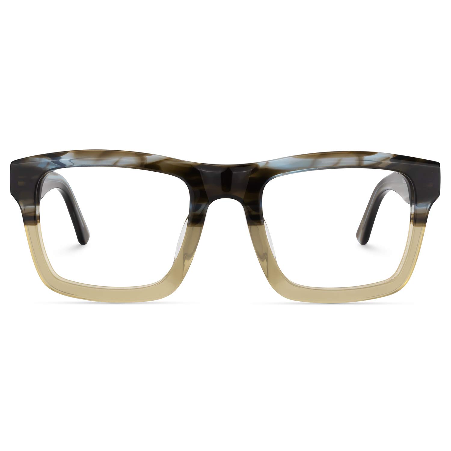 Zeelool Thick Rectangle Blue Light Blocking Glasses for Women & Men | Retro Computer Glasses for Screen Time & Gaming | Riley FA0761 Anti-Eye Strain Eyewear for Office & Night Use