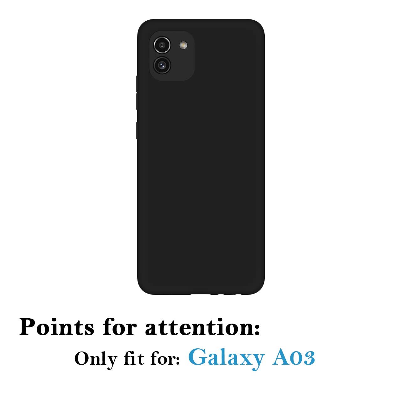 Custom Samsung Galaxy A03 Phone Case - Personalized Photo & Text Name - Anti-Scratch Soft TPU Protective Cover (Black) - Perfect for Daily Use, Travel & Gift Giving