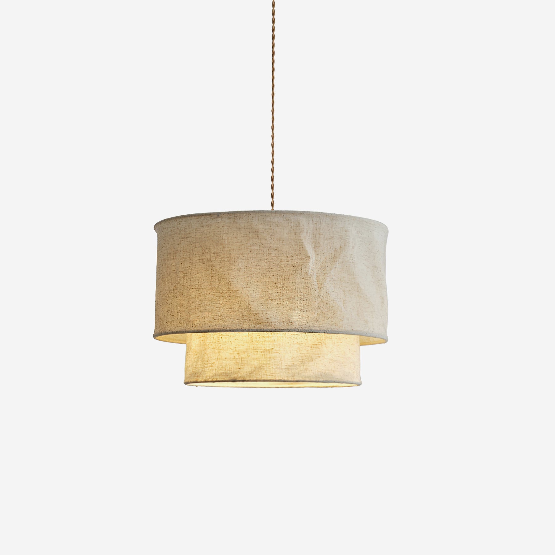 Stylish Mariela Fabric Pendant Lamp - Modern Hanging Light Fixture for Living Room, Bedroom & Dining Room Decor