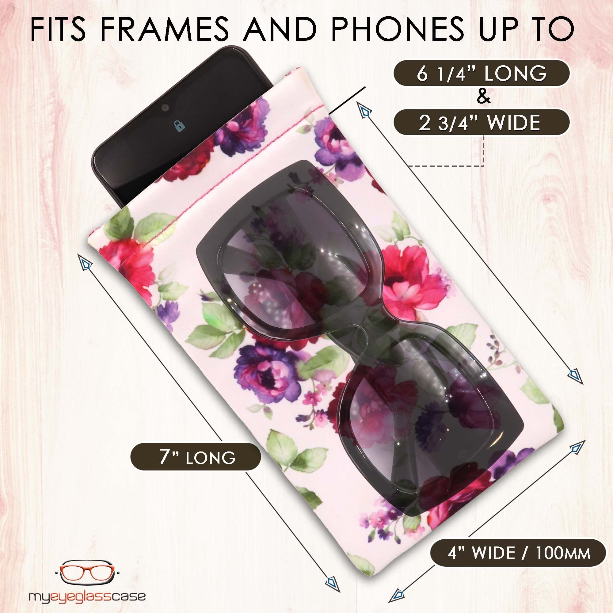 Soft Sunglasses Case with Squeeze Top - Large Eyeglass Holder Pouch, Lightweight & Extra Layers for Travel, Gym, and Daily Use