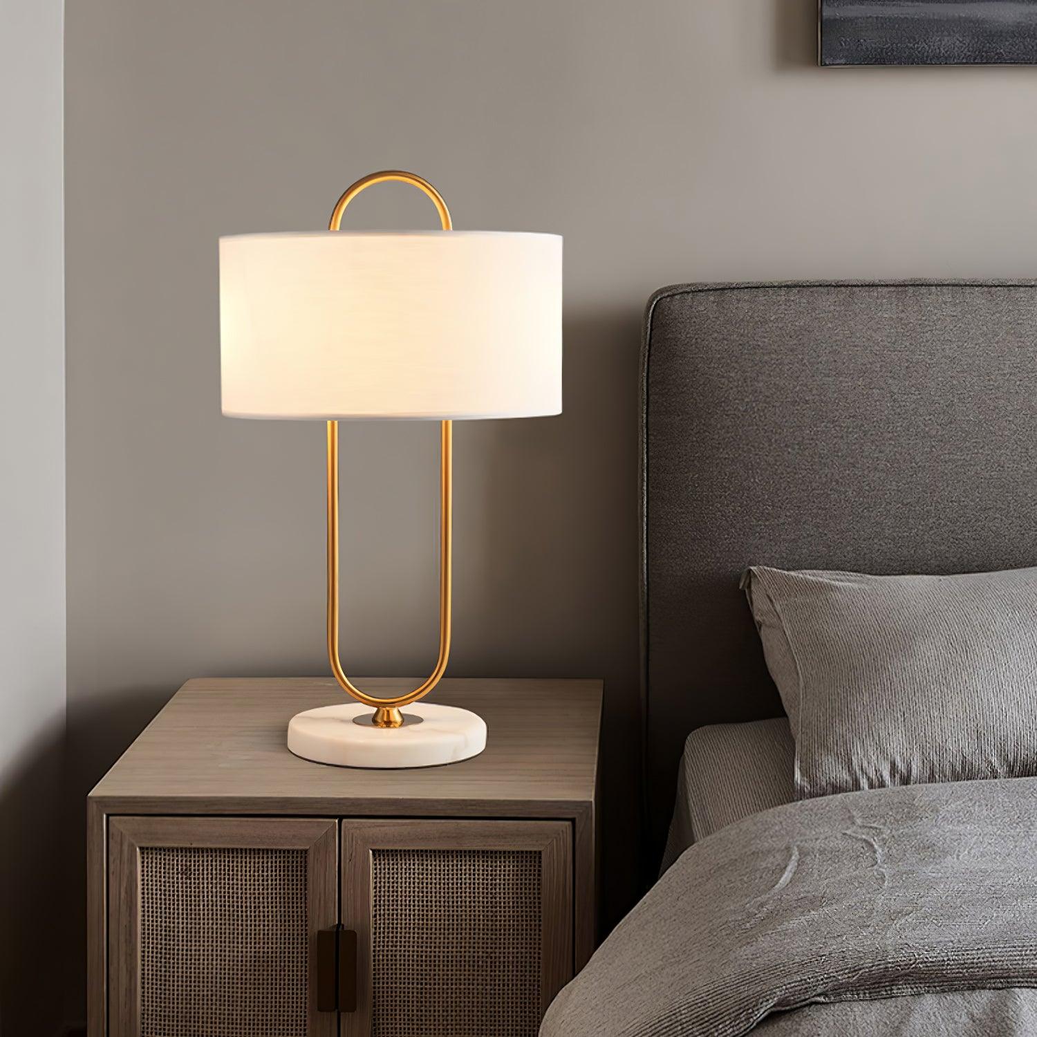 Warner Table Lamp - Modern LED Bedside Lamp with USB Port, Adjustable Brightness for Bedroom, Living Room, and Office | Perfect for Reading, Working, and Relaxing