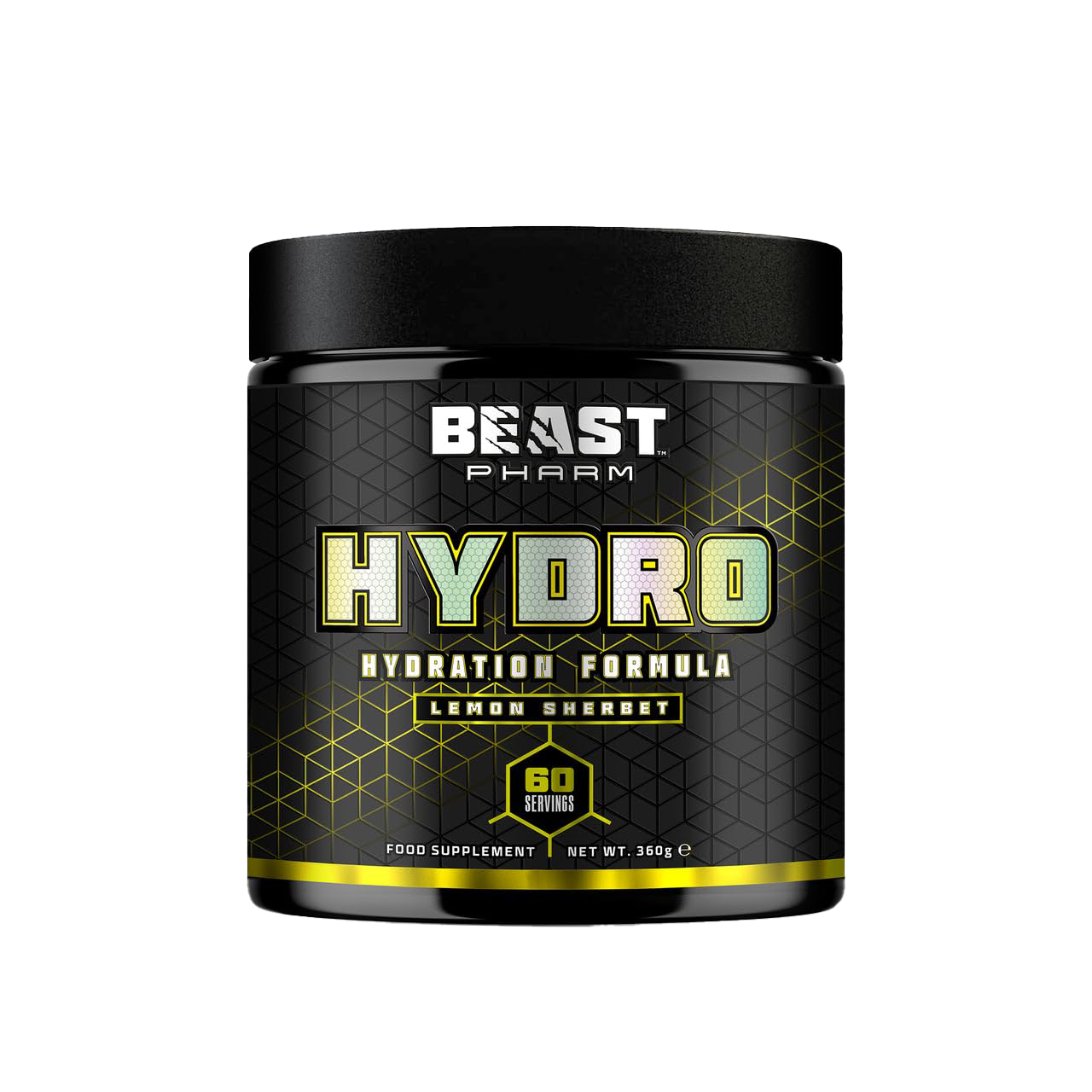 Beast Pharm Hydro 360g (Lemon Sherbet) - Premium Hydration Powder for Athletes & Fitness Enthusiasts - Perfect for Post-Workout Recovery & Intense Training Sessions