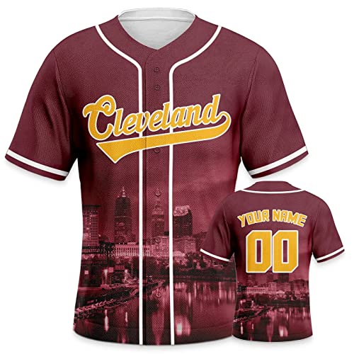 Yellow-burgundy
