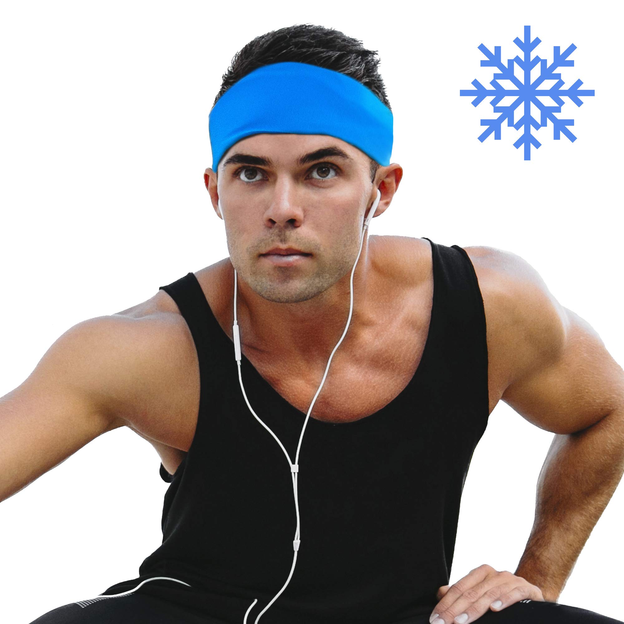 Cooling Headbands for Women & Men - Moisture Wicking Sports Headband with CoolCore Technology | Stay Cool During Workouts, Running, Yoga & Cycling | Perfect Under Helmets & Hats | Ideal for Gym, Outdoor Sports & Hot Weather Activities