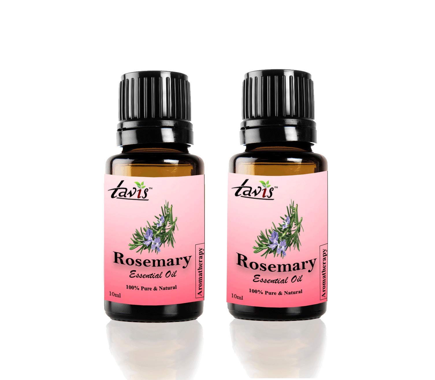 Tavis Rosemary Essential Oil - 20ml (Pack of 2) | Pure & Natural Aromatherapy Oil for Hair Growth, Skin Care & Relaxation | Perfect for Diffusers, Massage & DIY Beauty Products
