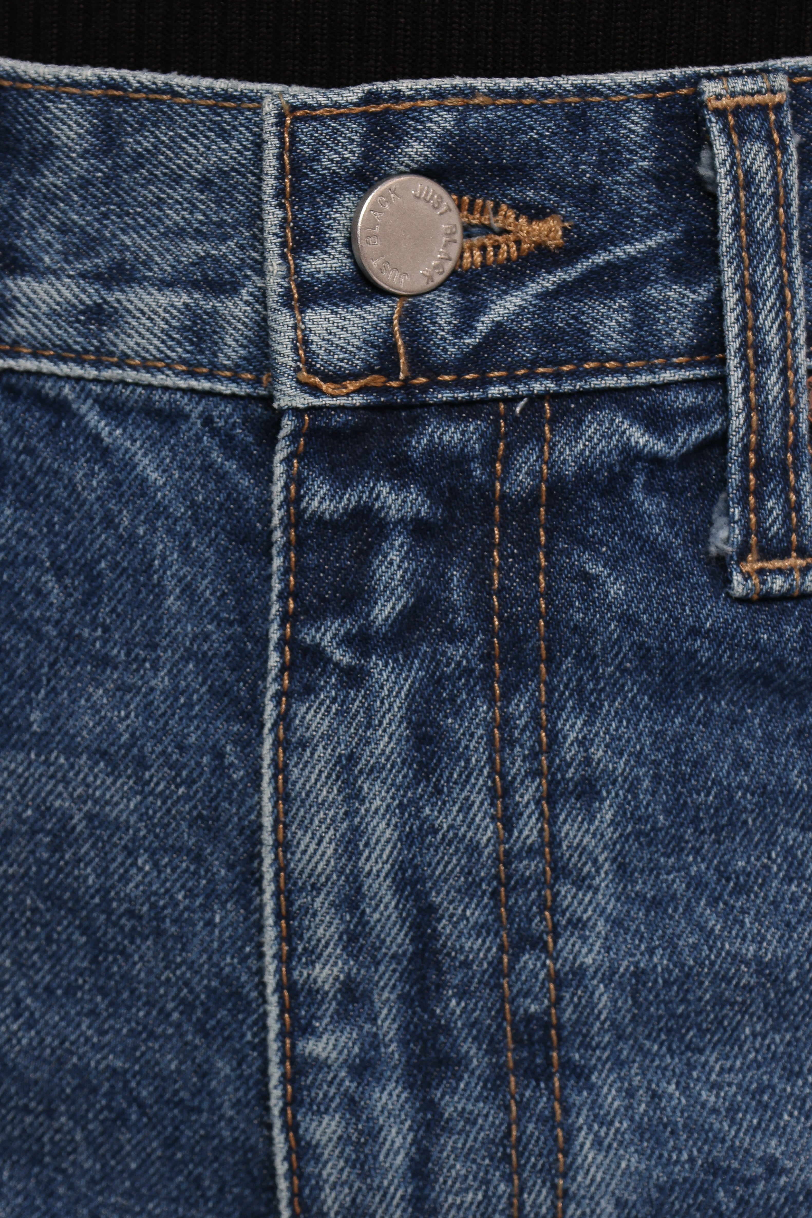 Just Black Relaxed 90s Straight Jeans for Women - Vintage Dark Denim Pants | Casual Wear, Street Style & Everyday Comfort
