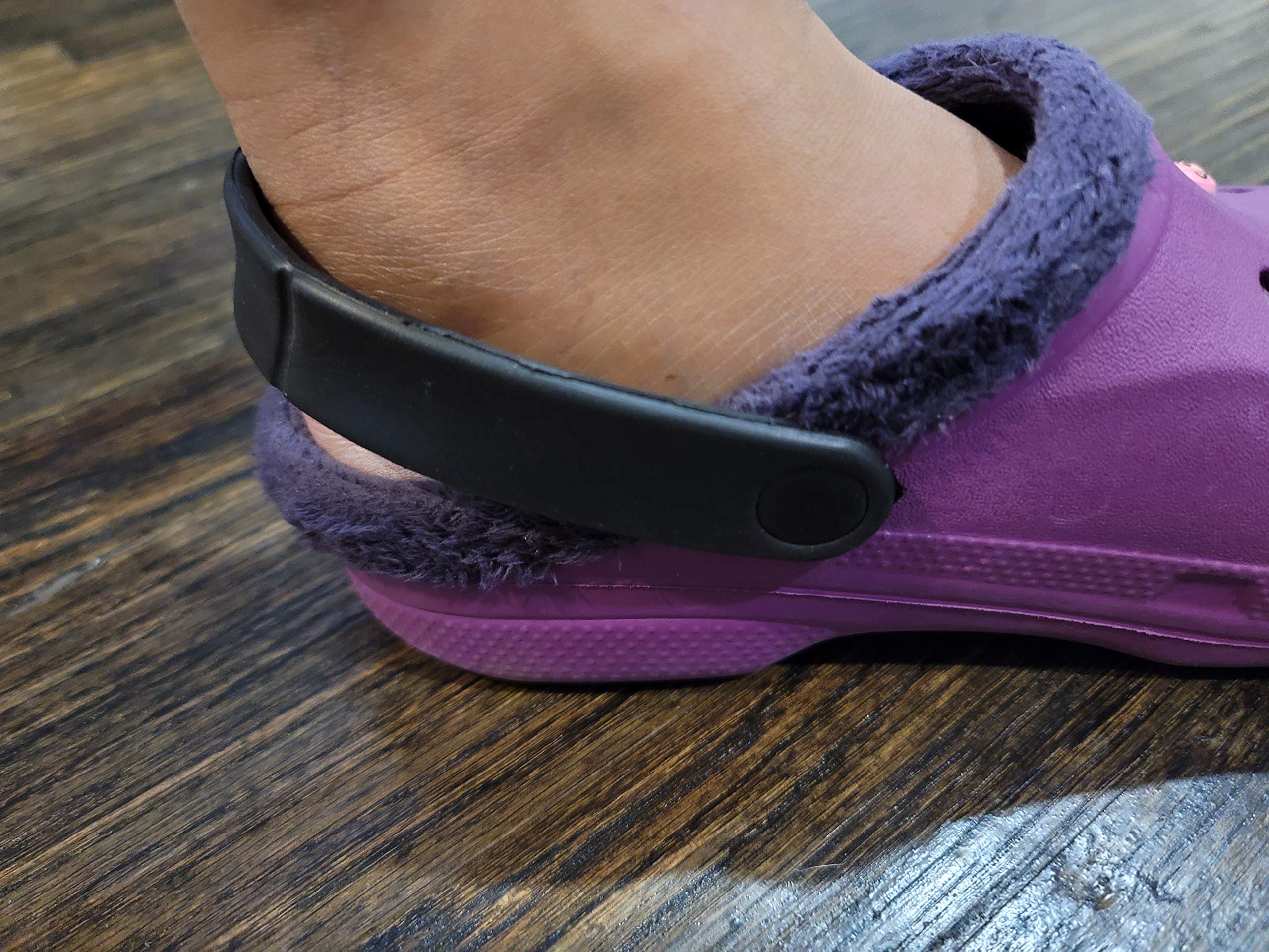 Crocs Heel Strap Replacement - Black (9.5 Inches) | Comfortable & Durable Backstrap for Crocs Clogs | Perfect for Home, Garden & Outdoor Activities