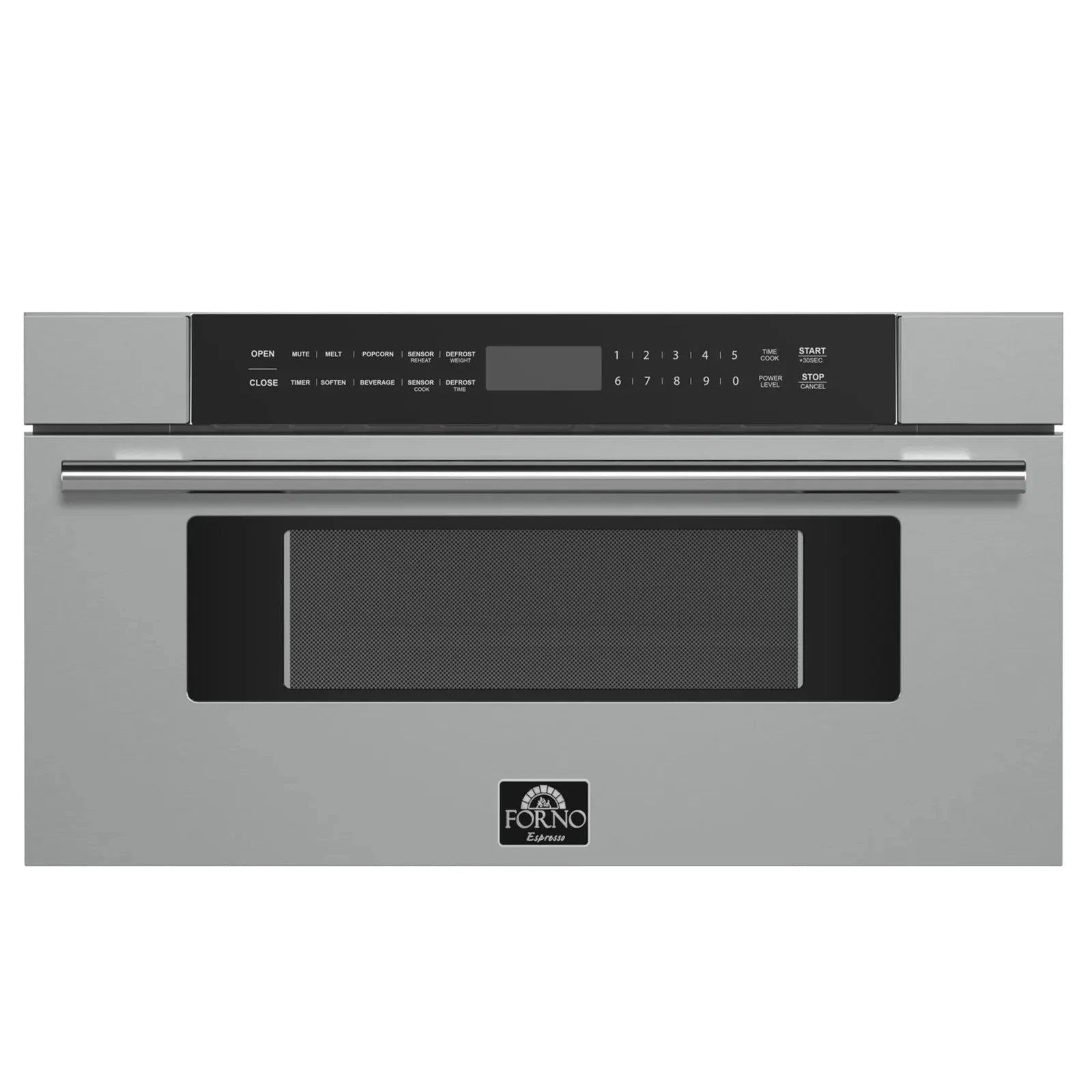 Forno 30 Inch Stainless Steel Built-In Microwave Drawer - FMWDR3000 | Space-Saving Under Counter Installation for Modern Kitchens & RVs