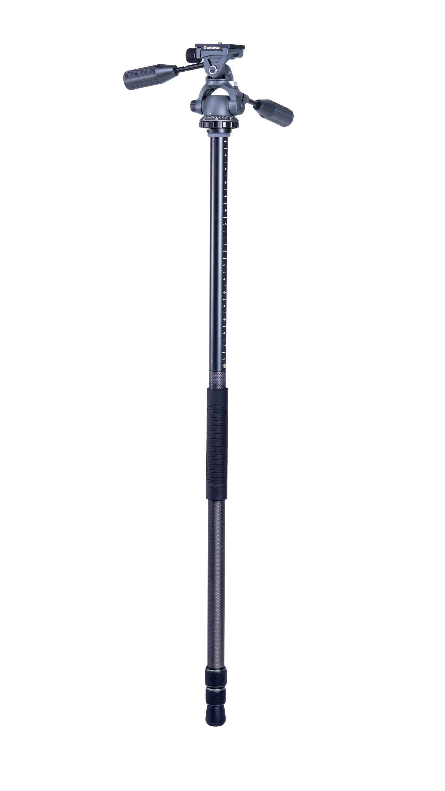 Professional VEO 3+ 263CP Carbon Fiber Tripod with Panhead - Lightweight & Stable for Overhead Shooting, Vlogging, Photography & Travel