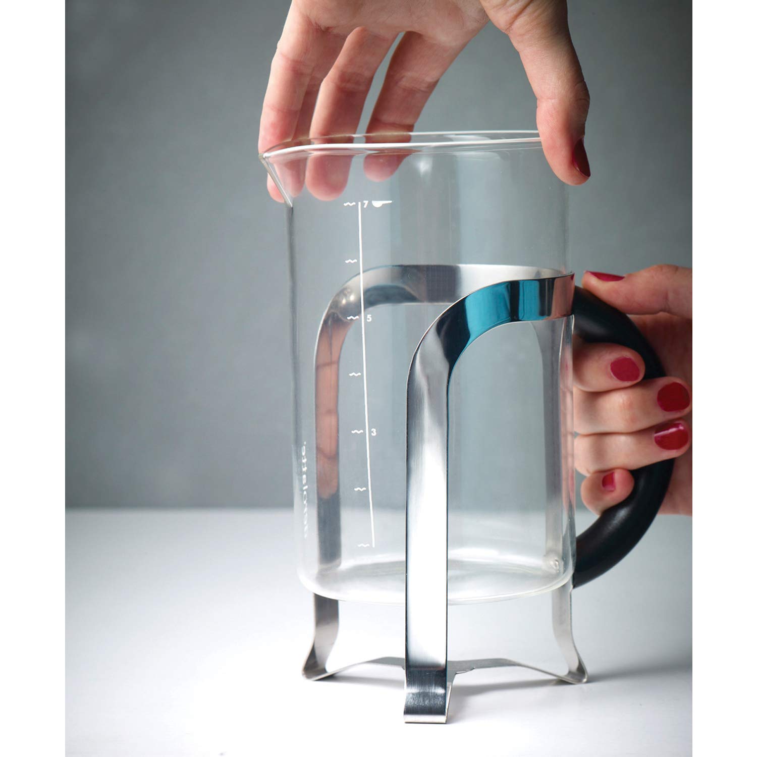Aerolatte Universal Borosilicate Glass Replacement Carafe for French Press Coffee Maker - 8 Cup (34 oz, 1000ml) Capacity - Durable & Heat Resistant - Perfect for Home, Office & Camping Coffee Brewing