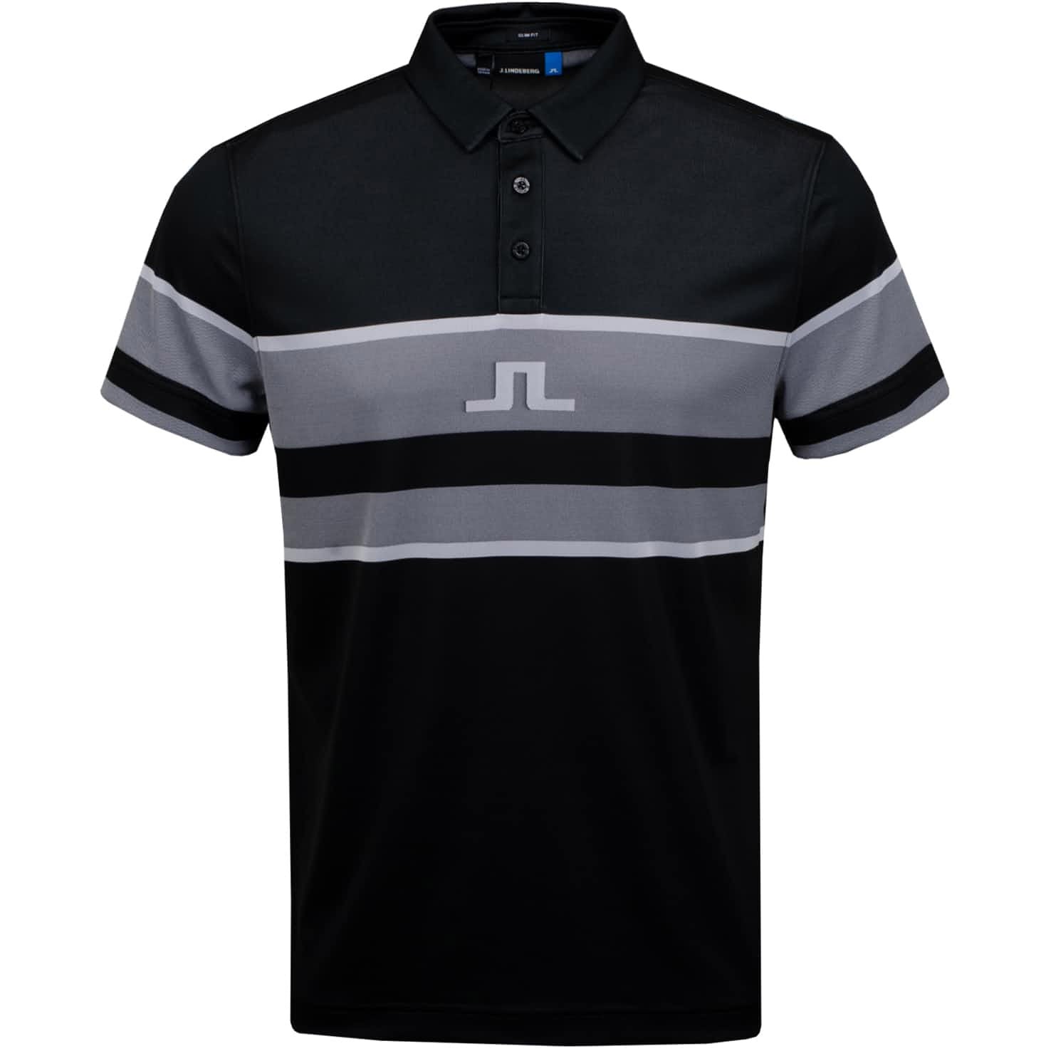 J. Lindeberg Cole Slim Jacquard Men's Golf Polo Shirt - Performance & Style for the Course & Casual Wear