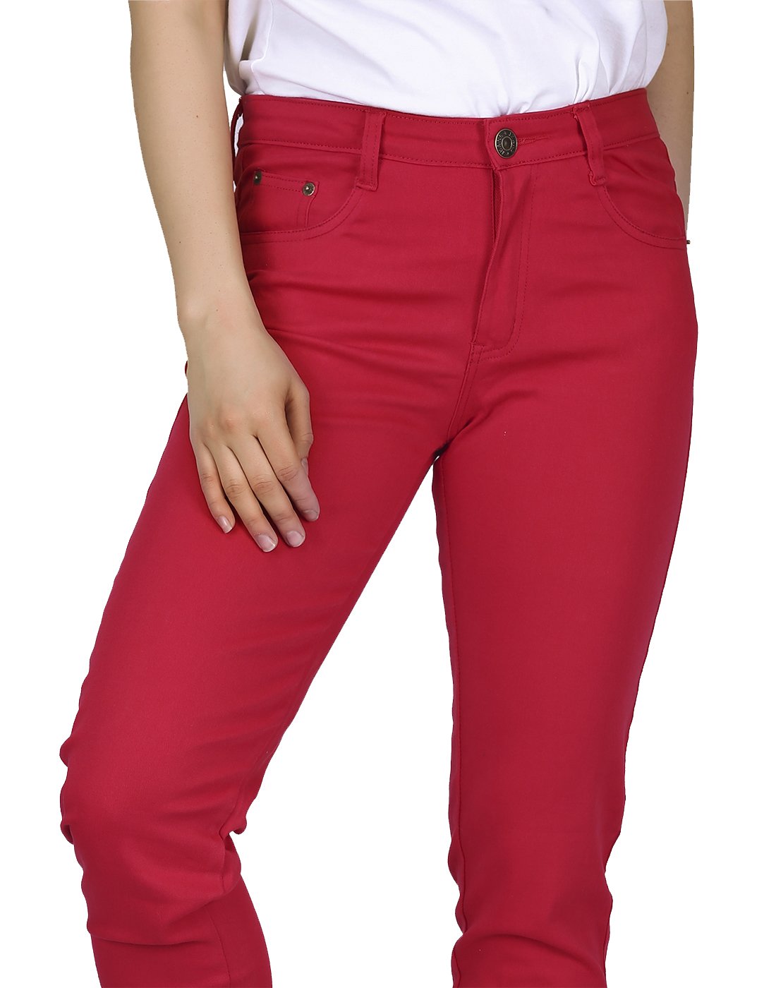 HDE Women's Mid-Rise Stretchy Denim Slim Fit Skinny Jeans - Comfortable & Stylish for Everyday Wear, Work & Casual Outings