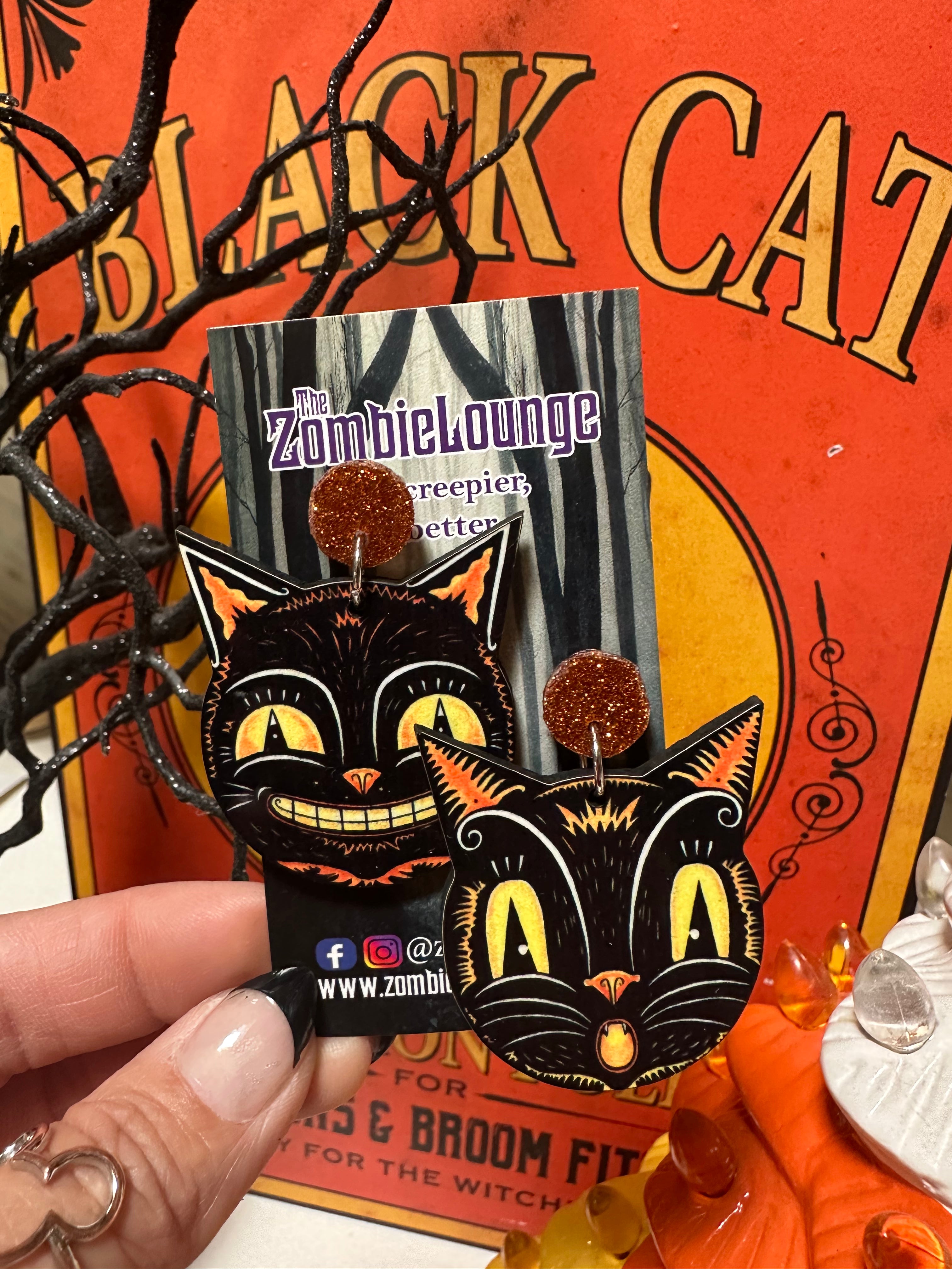Johanna Parker Halloween Earrings - Spooky & Stylish Dangle Earrings for Women | Perfect for Halloween Parties, Costumes & Festive Outfits