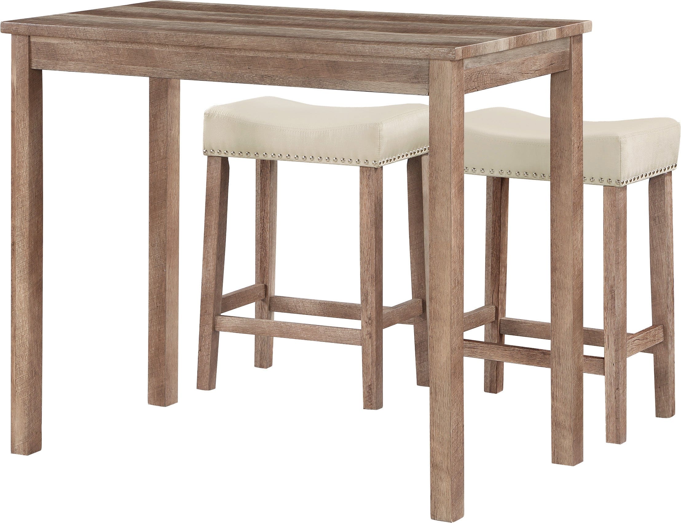 Office Star Celina 3-Piece Counter Height Dining Set [CEL4222] - Perfect for Kitchen Islands, Breakfast Nooks & Small Space Dining