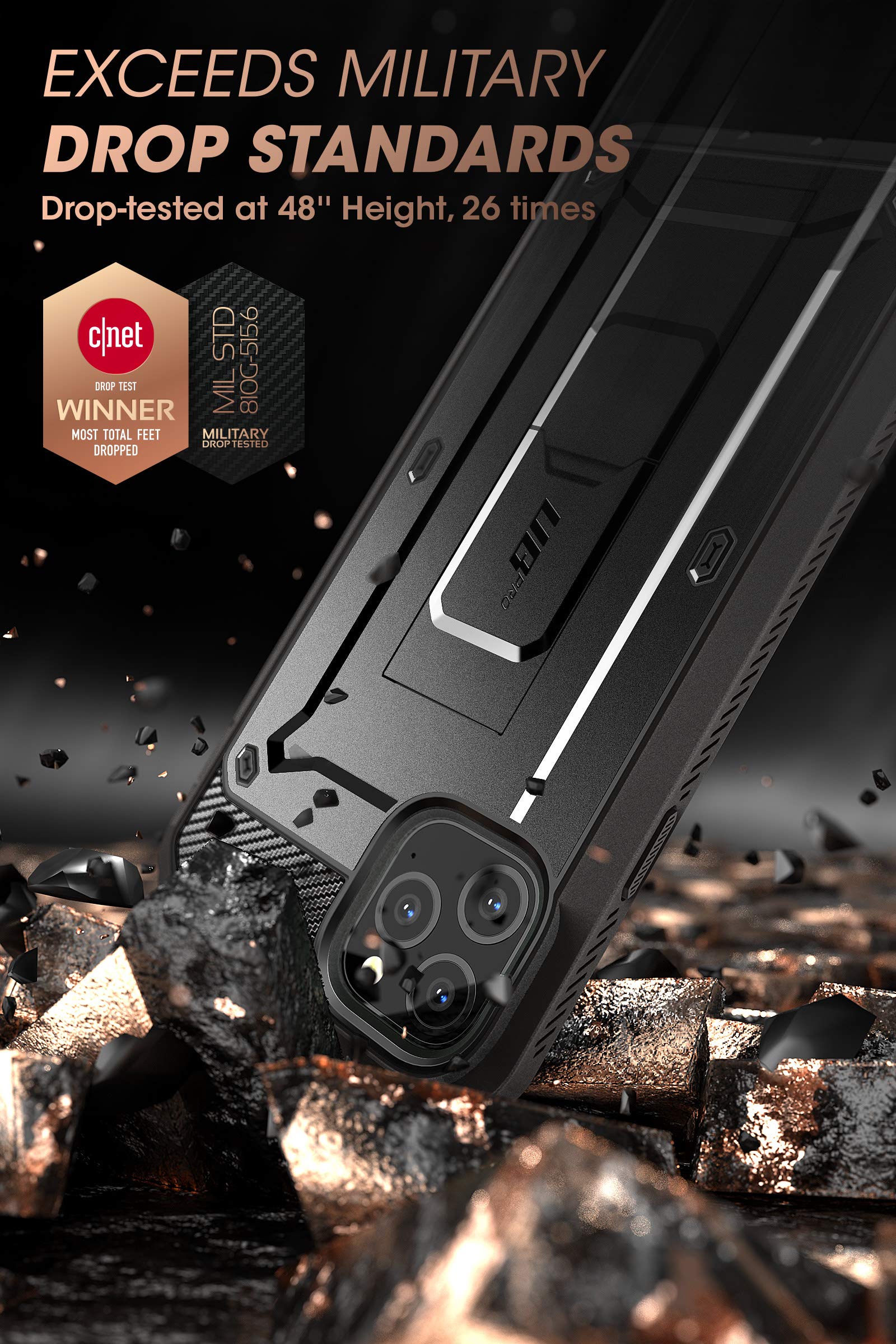 SUPCASE Unicorn Beetle Pro Heavy Duty Shockproof Phone Case for iPhone 11 Pro Max 6.5