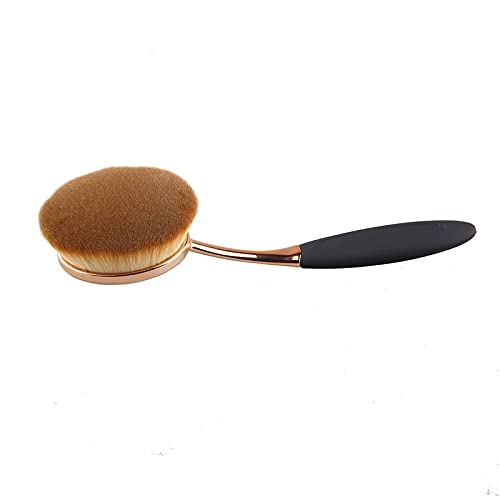 CHIROGRAPHY Oval Foundation Brush - Large Toothbrush Makeup Brush for Fast & Flawless Liquid, Cream & Powder Foundation Application - Perfect for Professional Makeup & Everyday Beauty Routine