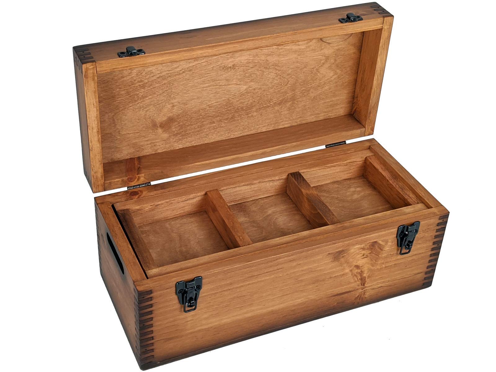 Antique Flintlock Pistol Display Case - Wooden Storage Box for Collectible Guns - Perfect for Home Decor, Man Cave, or Historical Reenactments