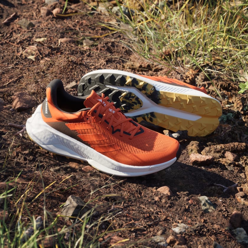 Adidas Men's Soulstride Ultra Trail Running Shoes - Lightweight & Durable for Outdoor Hiking & Jogging - Semi Impact Orange/Core Black - Perfect for Trail Running, Gym Workouts & Daily Wear
