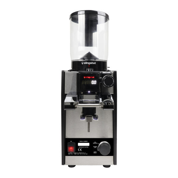 Premium Slingshot S64 Electric Coffee Grinder - Fast & Quiet Burr Grinding for Espresso, French Press & Cold Brew - Perfect for Home & Office Use