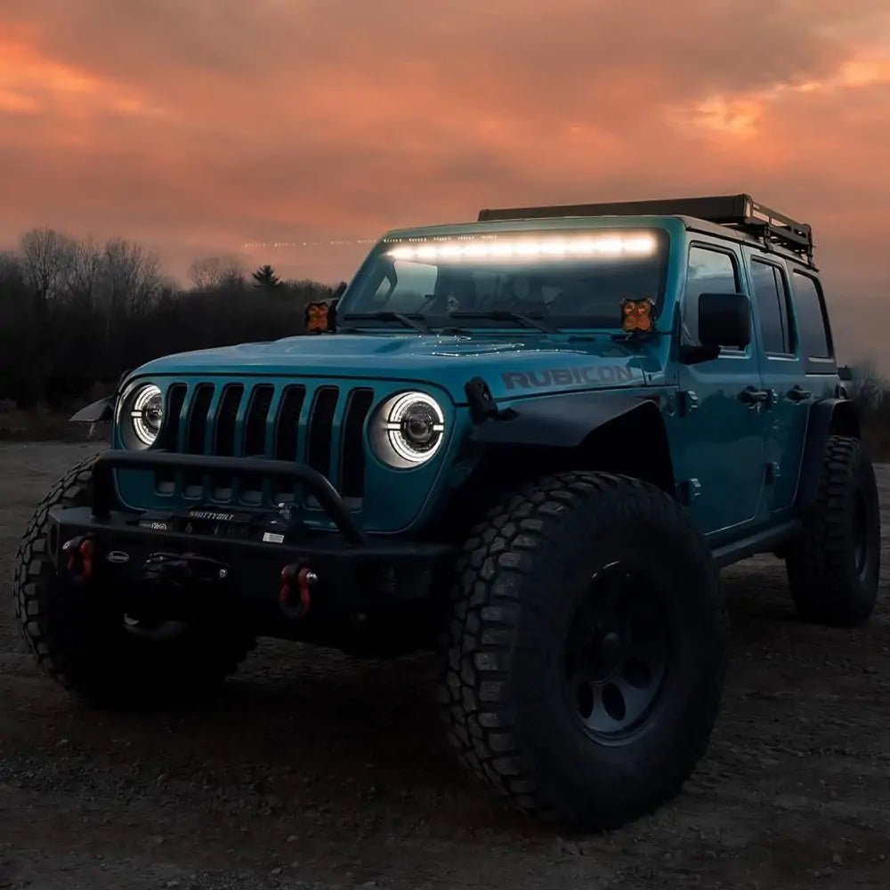 9 Inch LED Headlights for Jeep JL Wrangler - 60W High Power Sunlight White Light - Off-Road & Night Driving Upgrade