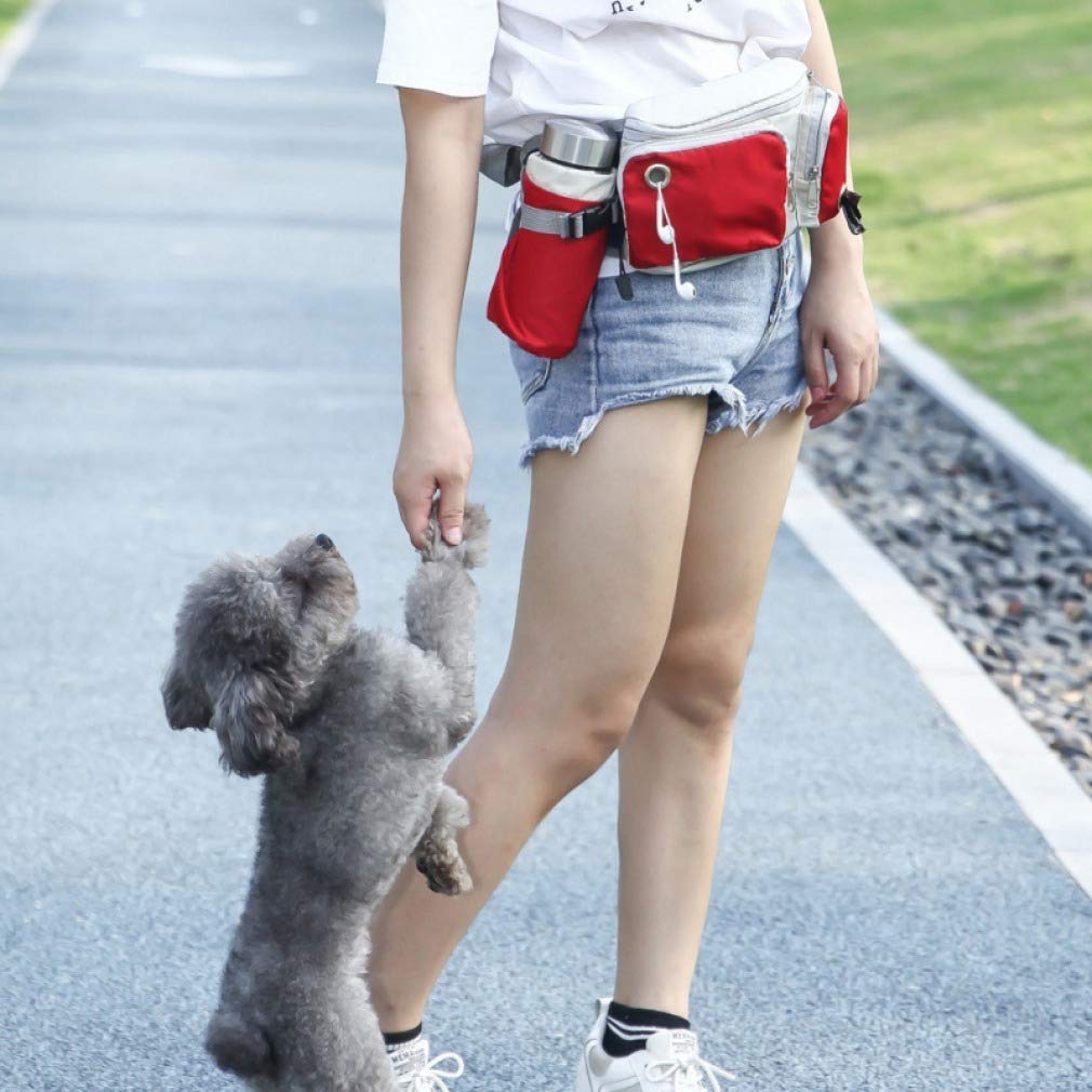 Premium Dog Training Treat Pouch with Water Bottle Holder - Adjustable Waist Belt for Puppy Treats & Rewards - Perfect for Outdoor Walks, Obedience Training & Pet Grooming Sessions