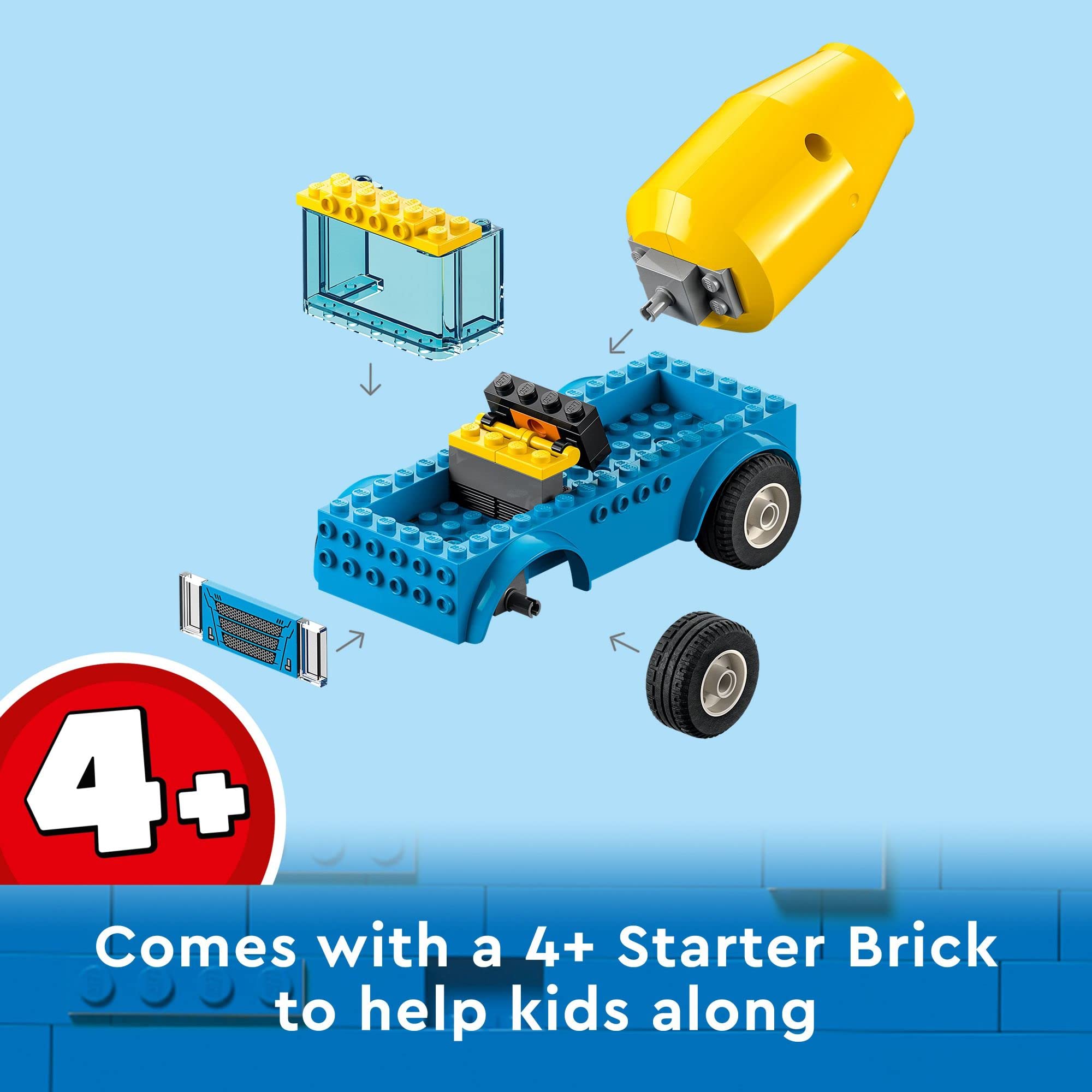 LEGO City Great Vehicles Cement Mixer Truck 60325 Building Toy Set - 85 Pieces STEM Learning Construction Toy for Kids Ages 4+ | Perfect for Preschoolers, Boys & Girls | Creative Play, Birthday Gifts & Educational Activities