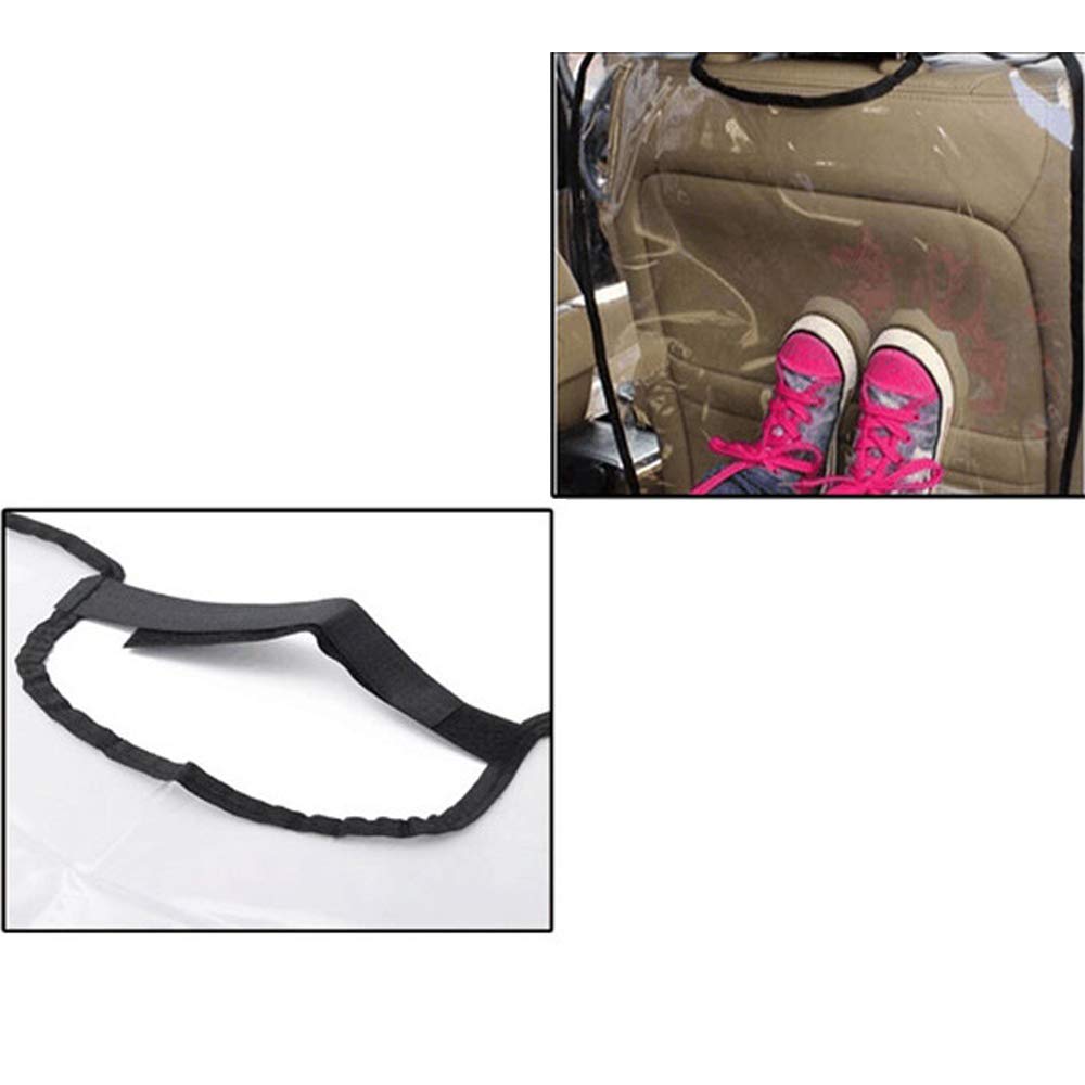 2 Pack Transparent Car Seat Back Protector for Kids - Waterproof Baby Seat Cover, Anti-Scratch & Anti-Stain Mat for Child Car Seats - Perfect for Road Trips, Daily Commutes & Keeping Your Vehicle Clean