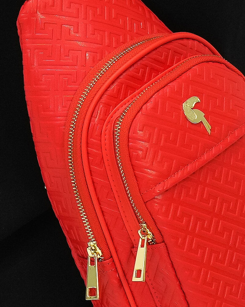 Premium Genuine Red Leather Messenger Bag for Men & Women - Stylish & Durable Crossbody Laptop Bag for Work, Travel & Everyday Use