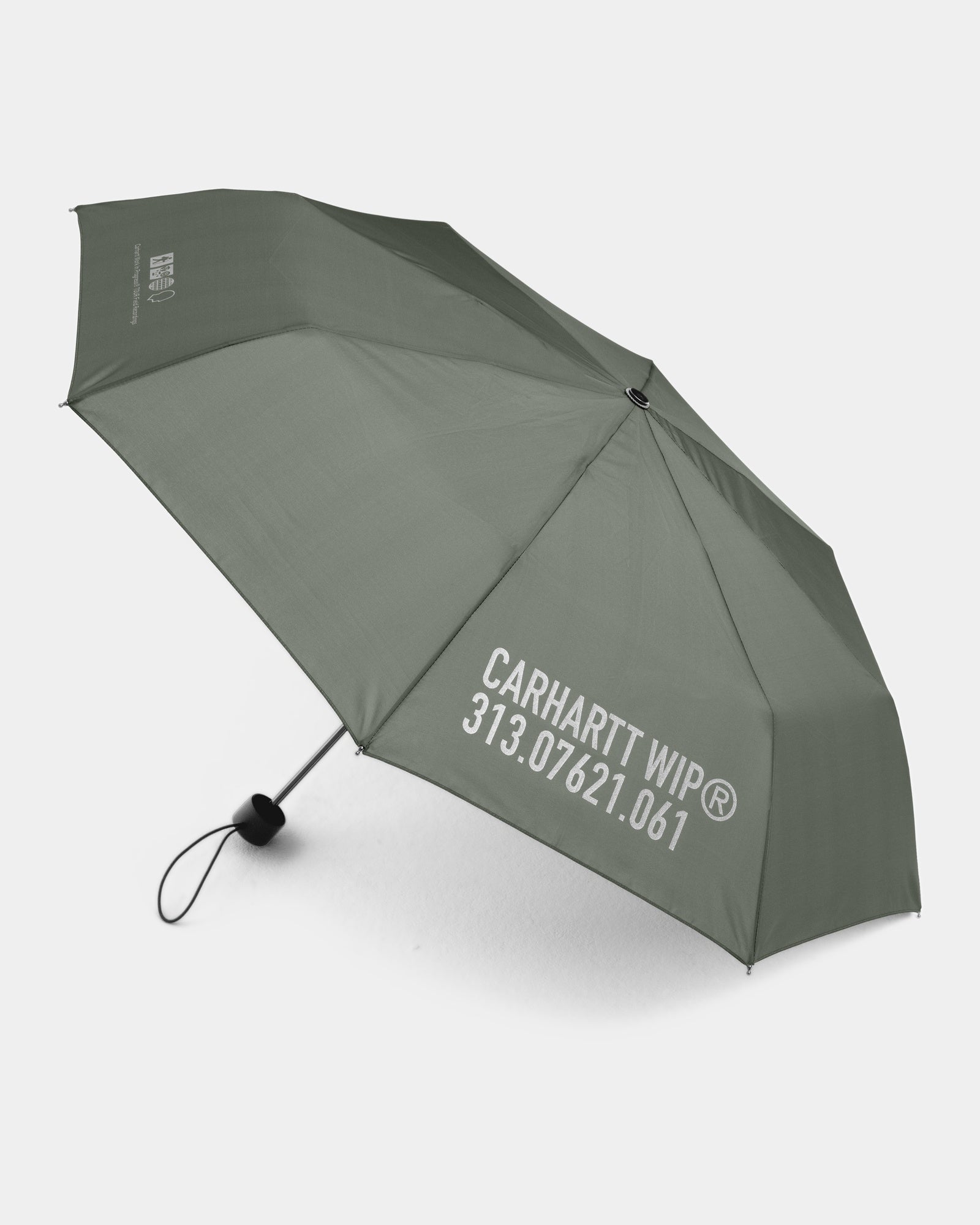 Premium Reflective Smoke Green Travel Umbrella - Windproof Compact Folding Umbrella for Outdoor Activities, Commuting, and Travel Accessories