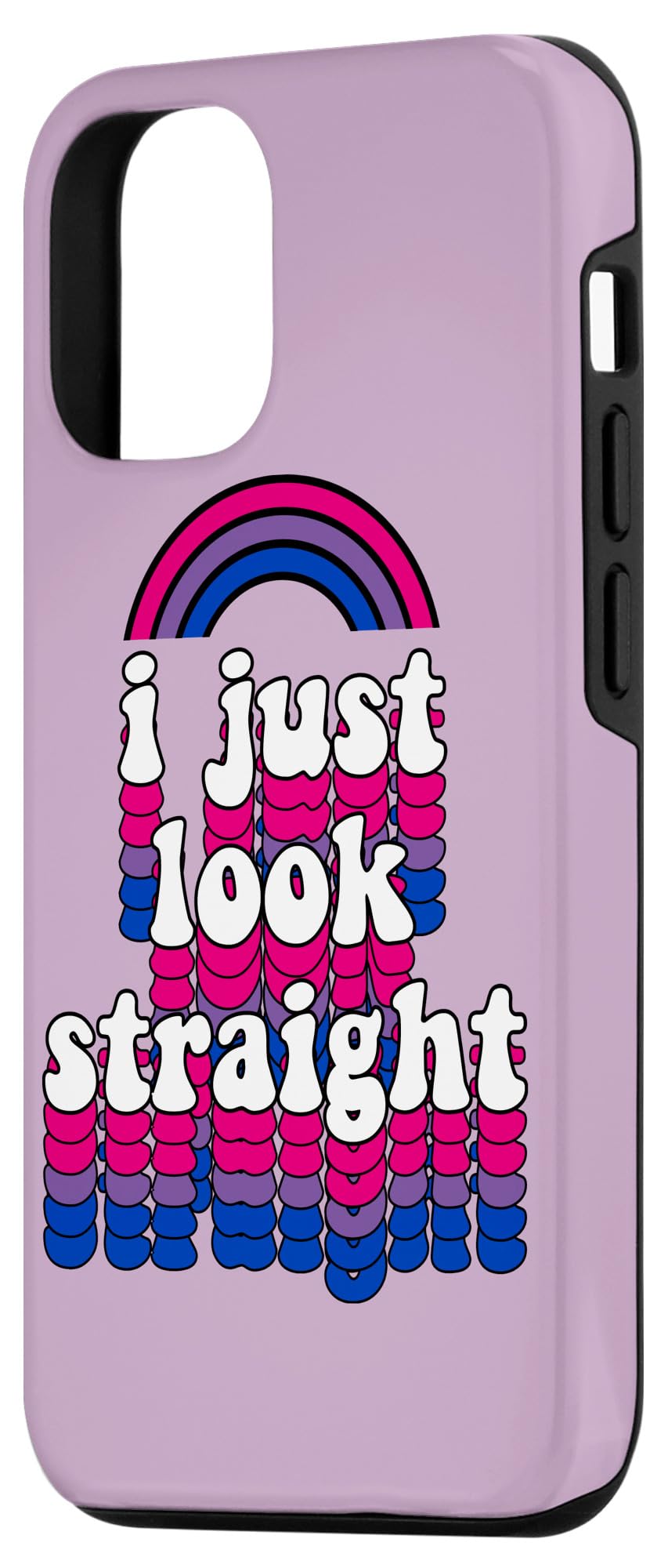 iPhone 12/12 Pro Rainbow Bisexual Pride Flag Phone Case - Durable Protective Cover with LGBTQ+ Design - Perfect for Pride Month, LGBTQ Events & Everyday Use