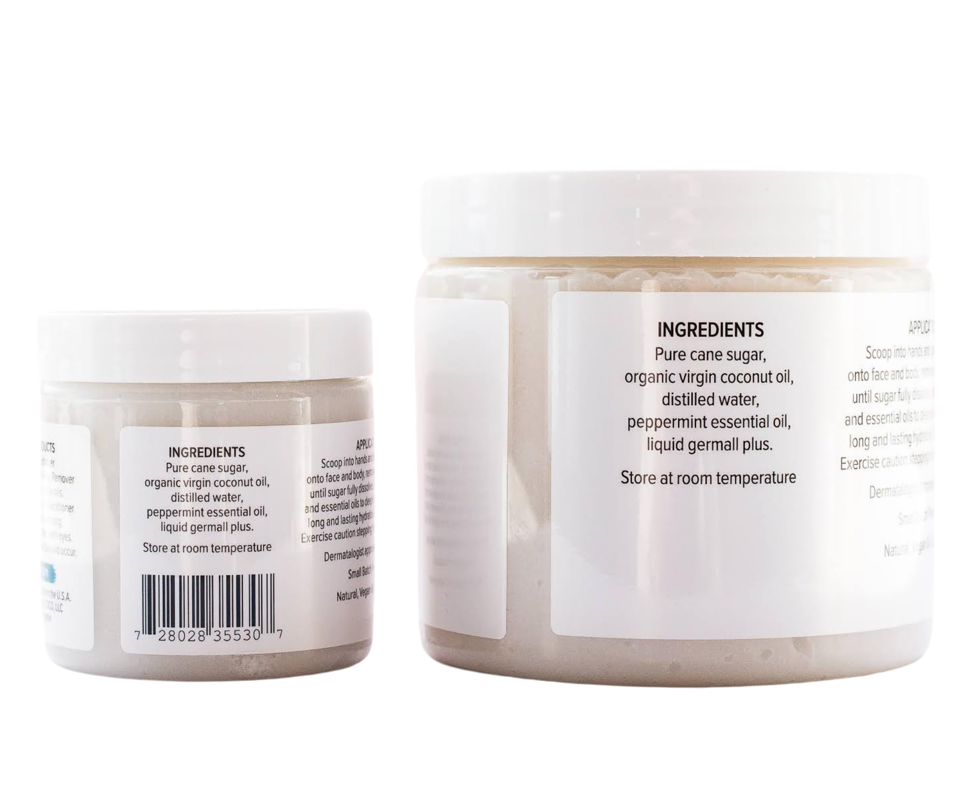 PURE & COCO Peppermint & Coconut Sugar Scrub Set - 5-in-1 Moisturizing Exfoliator for Face & Body (27.8 oz) | Gentle Skin Care with Natural Ingredients | Perfect Spa Gift for Women - Ideal for Dry Skin Treatment & Relaxing Bath Time Self Care