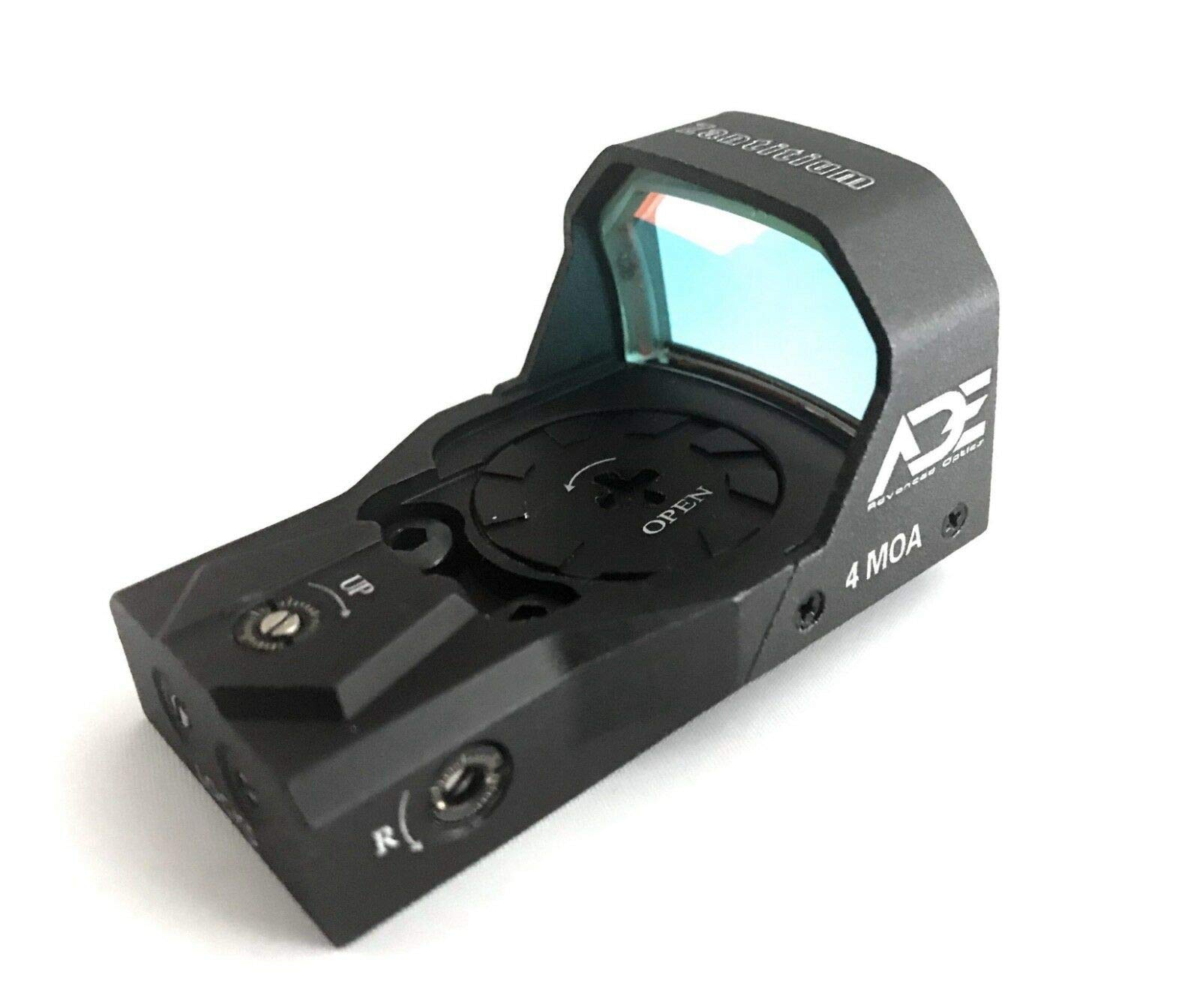 Ade Advanced Optics Zantitium RD3-015 Red Dot Reflex Sight with Mounting Plate - Compatible with Ruger Mark I, II, III, IV, IV-Lite & Picatinny Rails - Perfect for Pistol Shooting, Hunting, and Tactical Applications