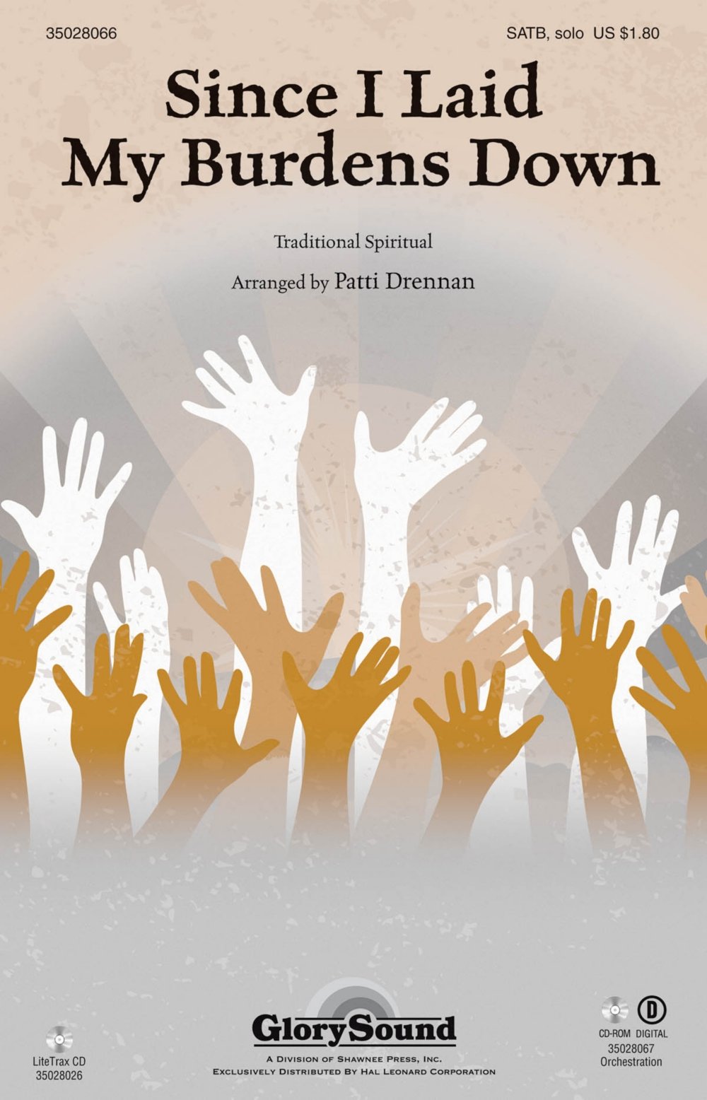 Shawnee Press Since I Laid My Burdens Down SATB Choir Music - Patti Drennan Arrangement for Chorus & Solo | Perfect for Church Performances & Gospel Concerts