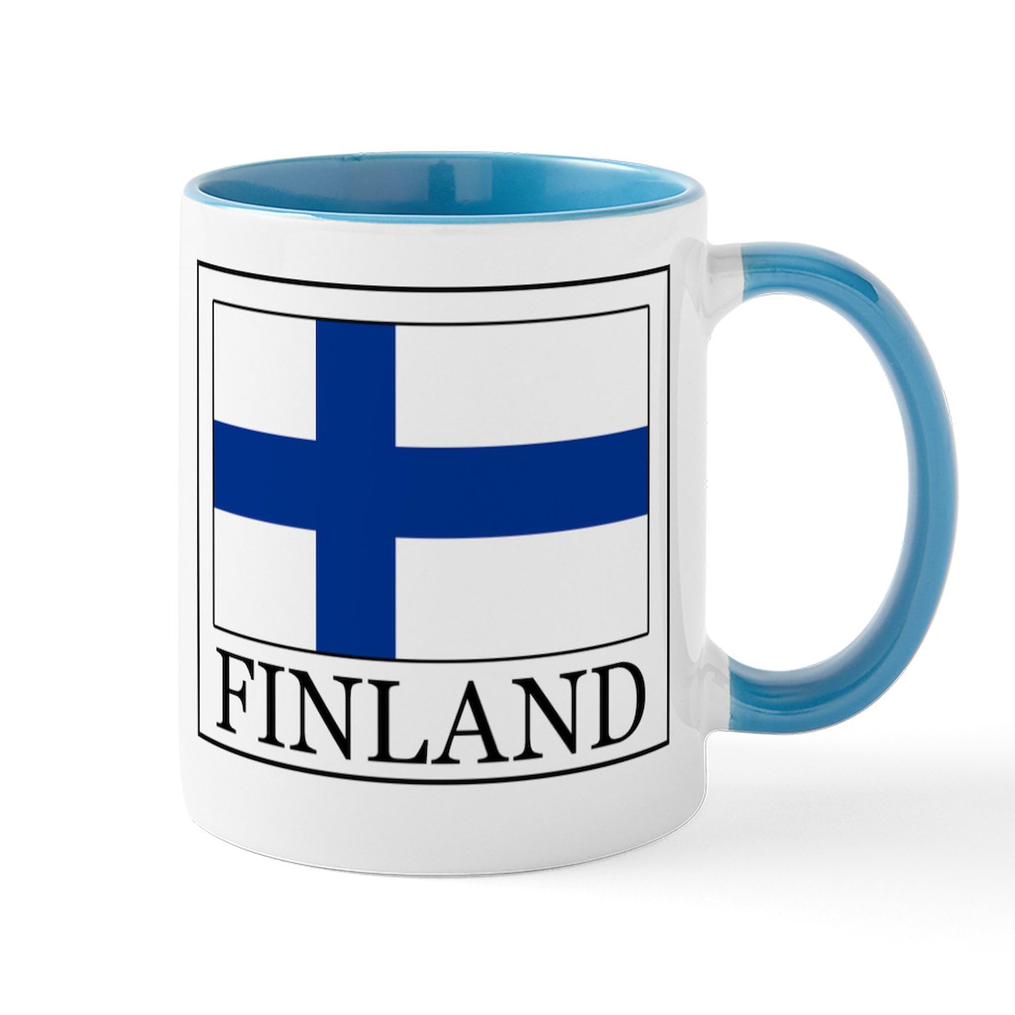 Finland Themed 11 oz (325 ml) Ceramic Coffee Mug - Perfect for Home, Office & Gift Giving - Durable & Dishwasher Safe
